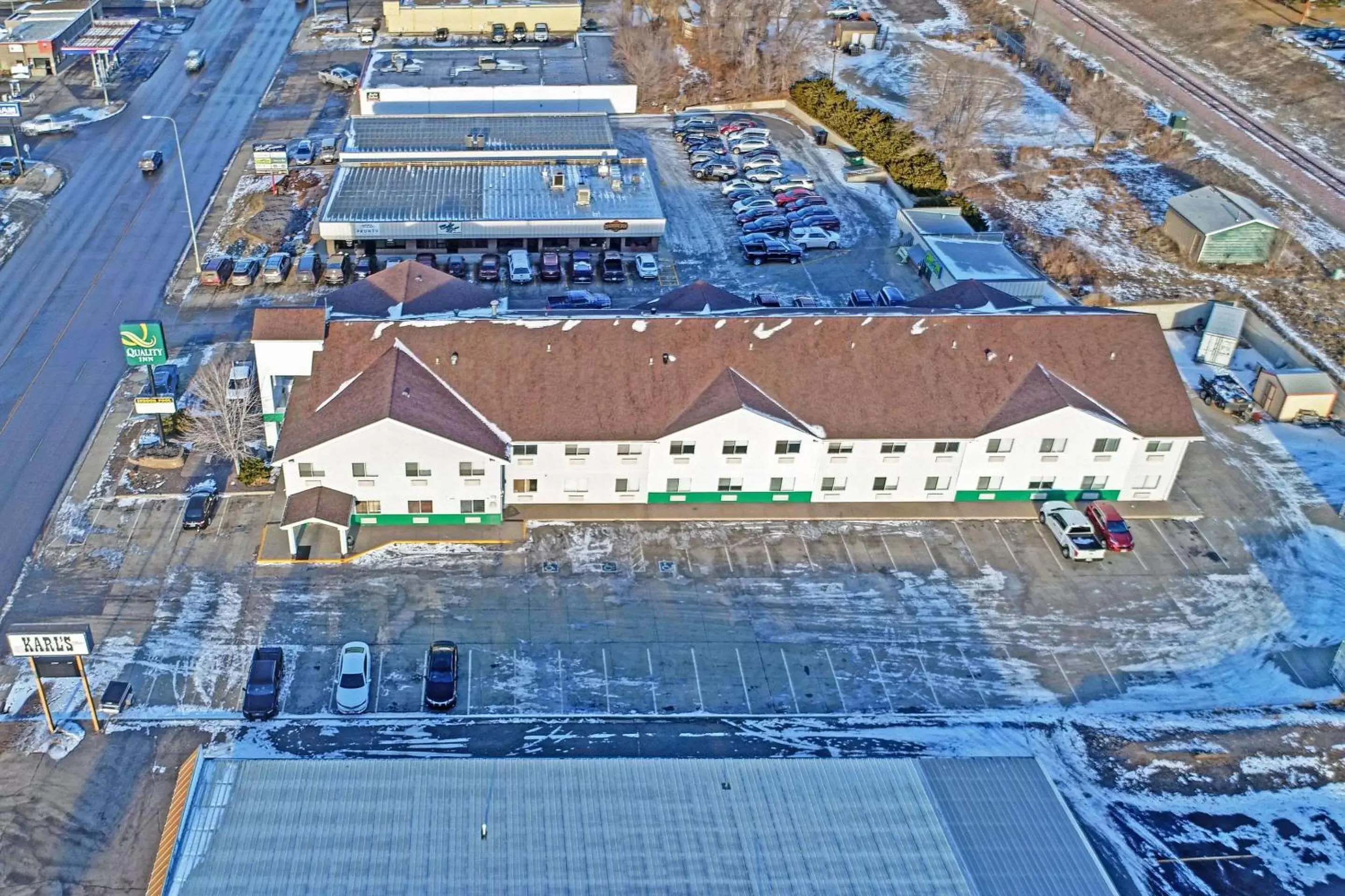 Property building, Bird's-eye View in Quality Inn Pierre-Fort Pierre