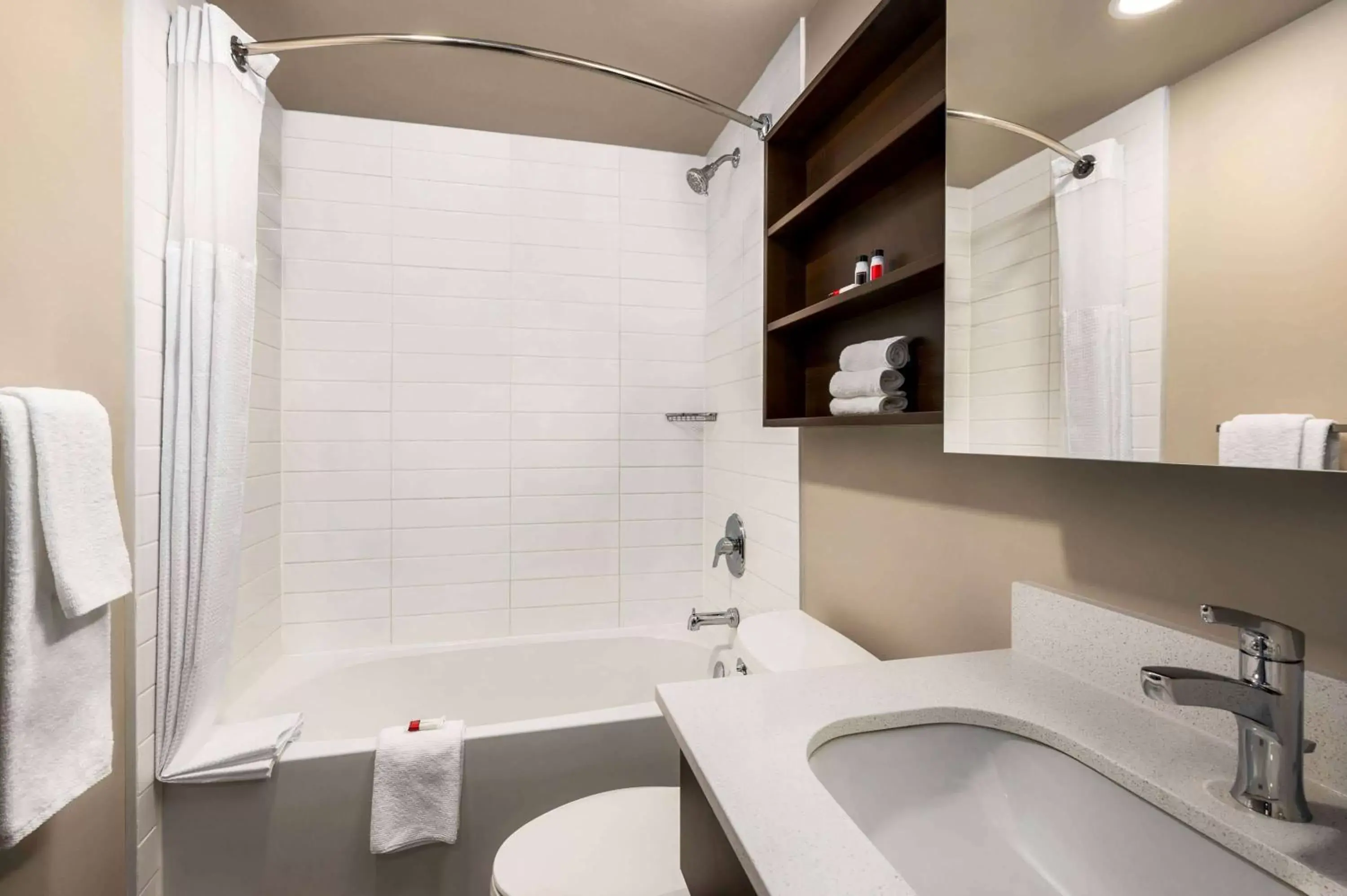 Bathroom in Microtel Inn & Suites by Wyndham Aurora