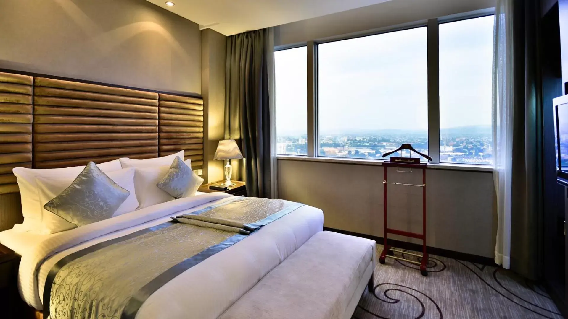 View (from property/room), Bed in Fleuve Congo Hotel By Blazon Hotels