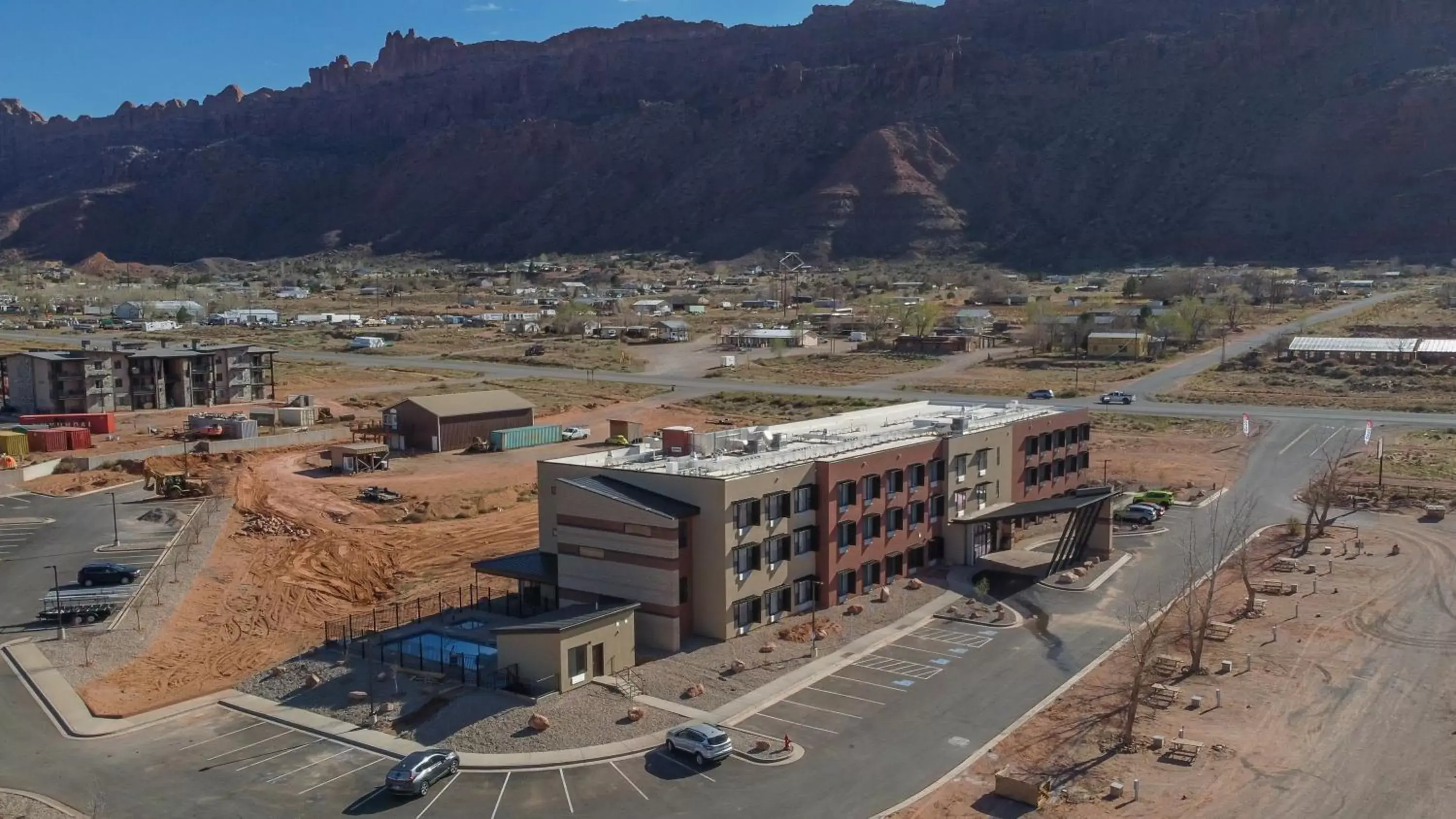 Property building, Bird's-eye View in Scenic View Inn & Suites Moab