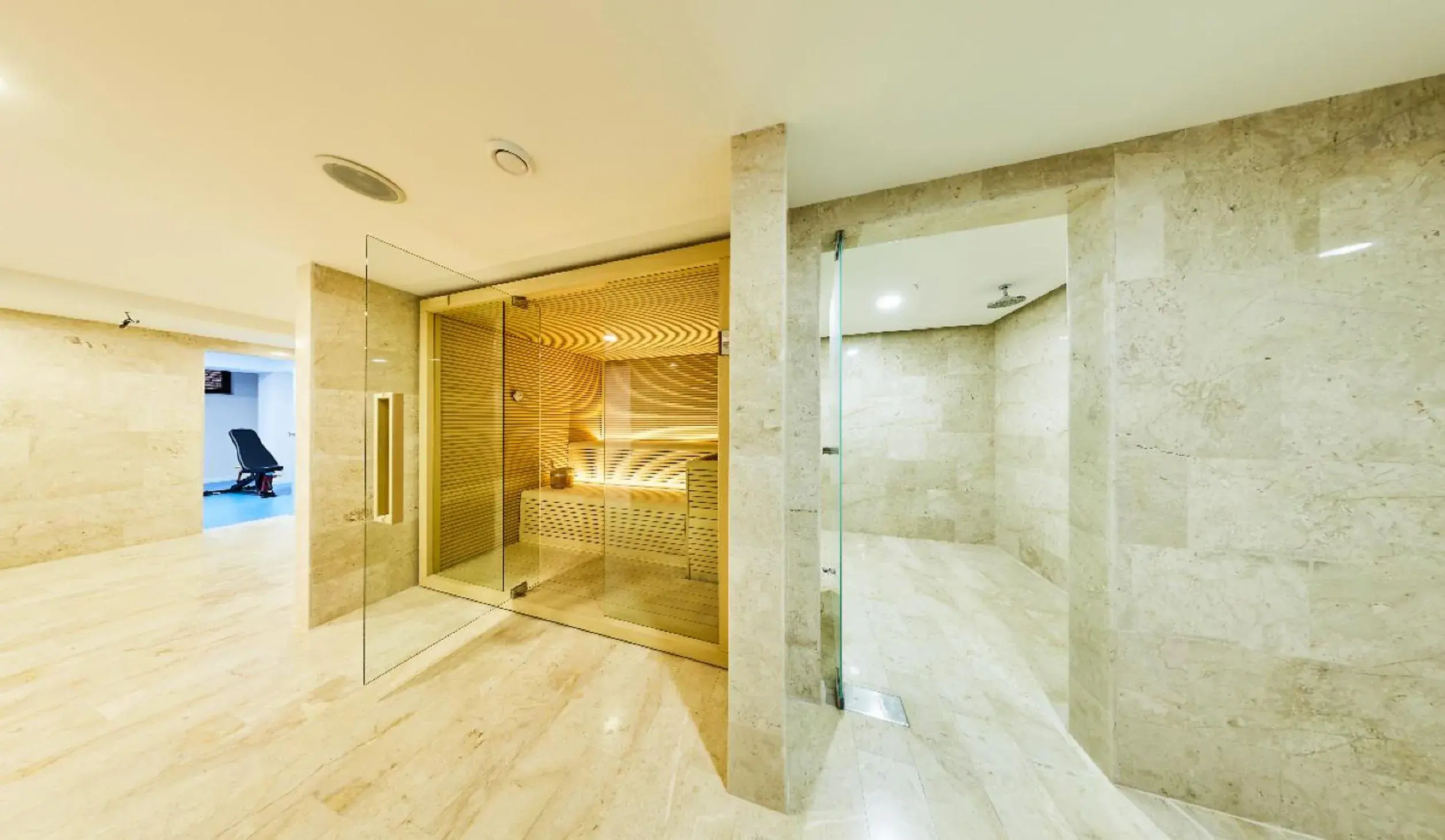 Sauna, Bathroom in Gallery Palace