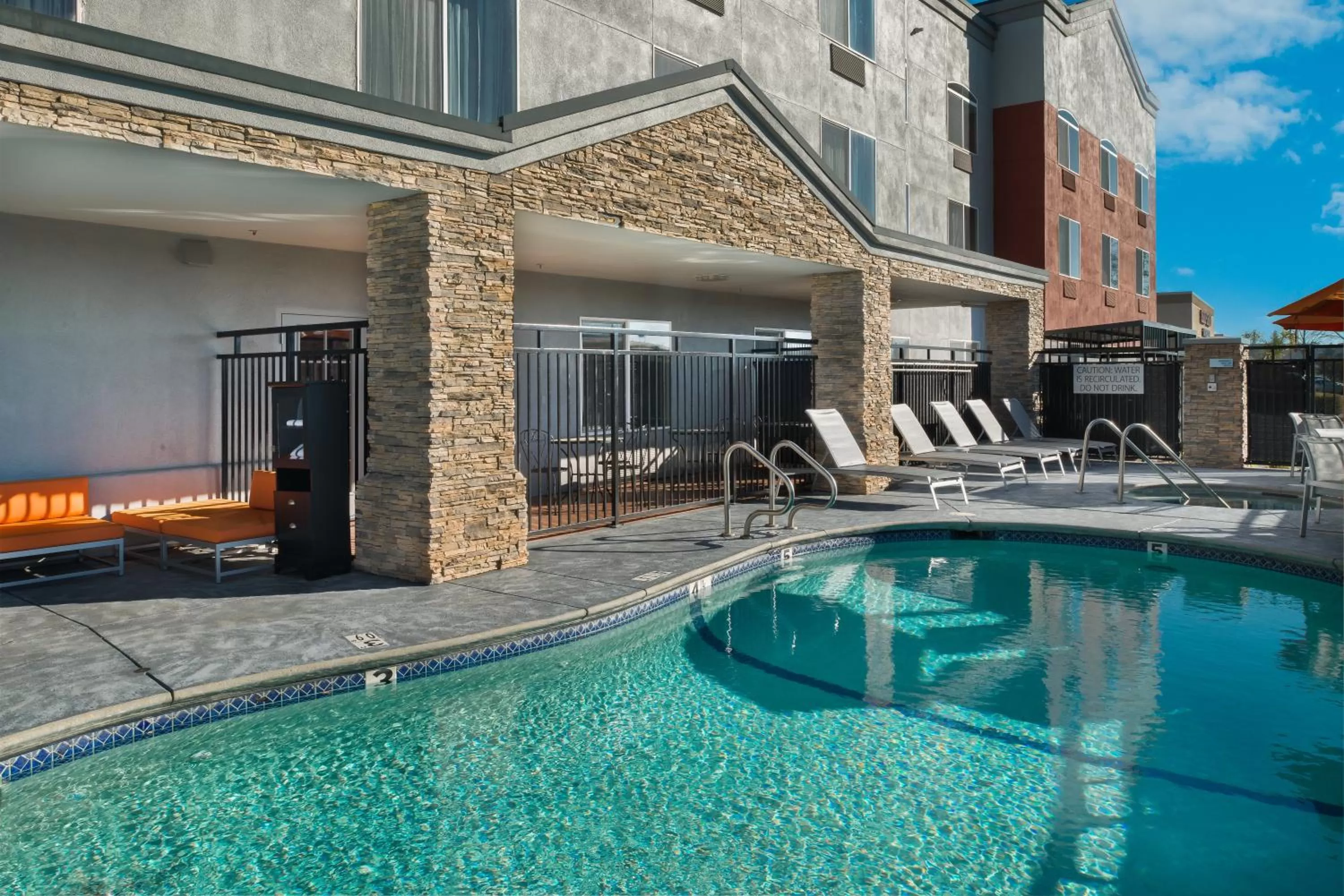 Swimming pool in Holiday Inn Express Rocklin - Galleria Area by IHG