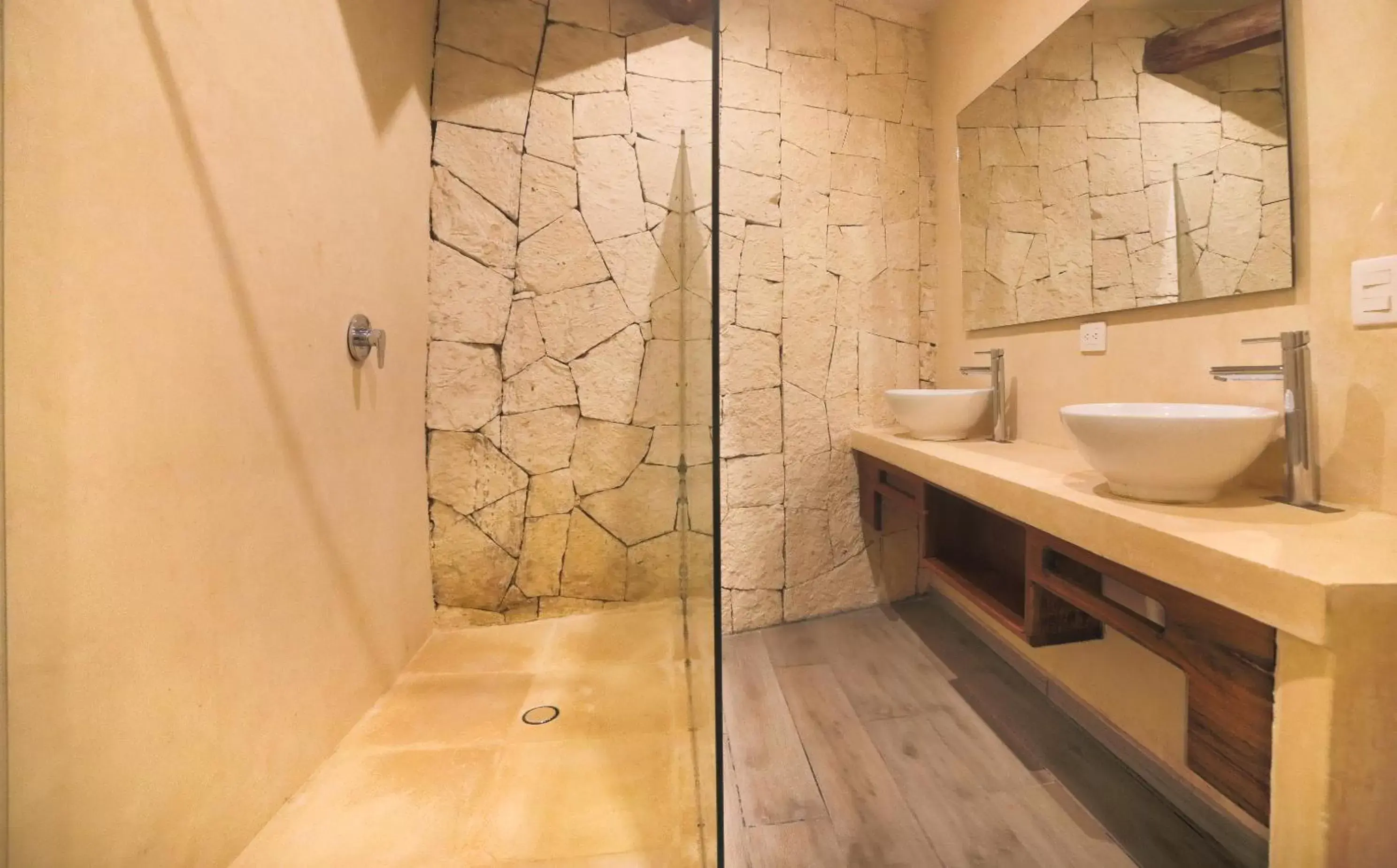Bathroom in Playa Canek Beachfront Eco Hotel