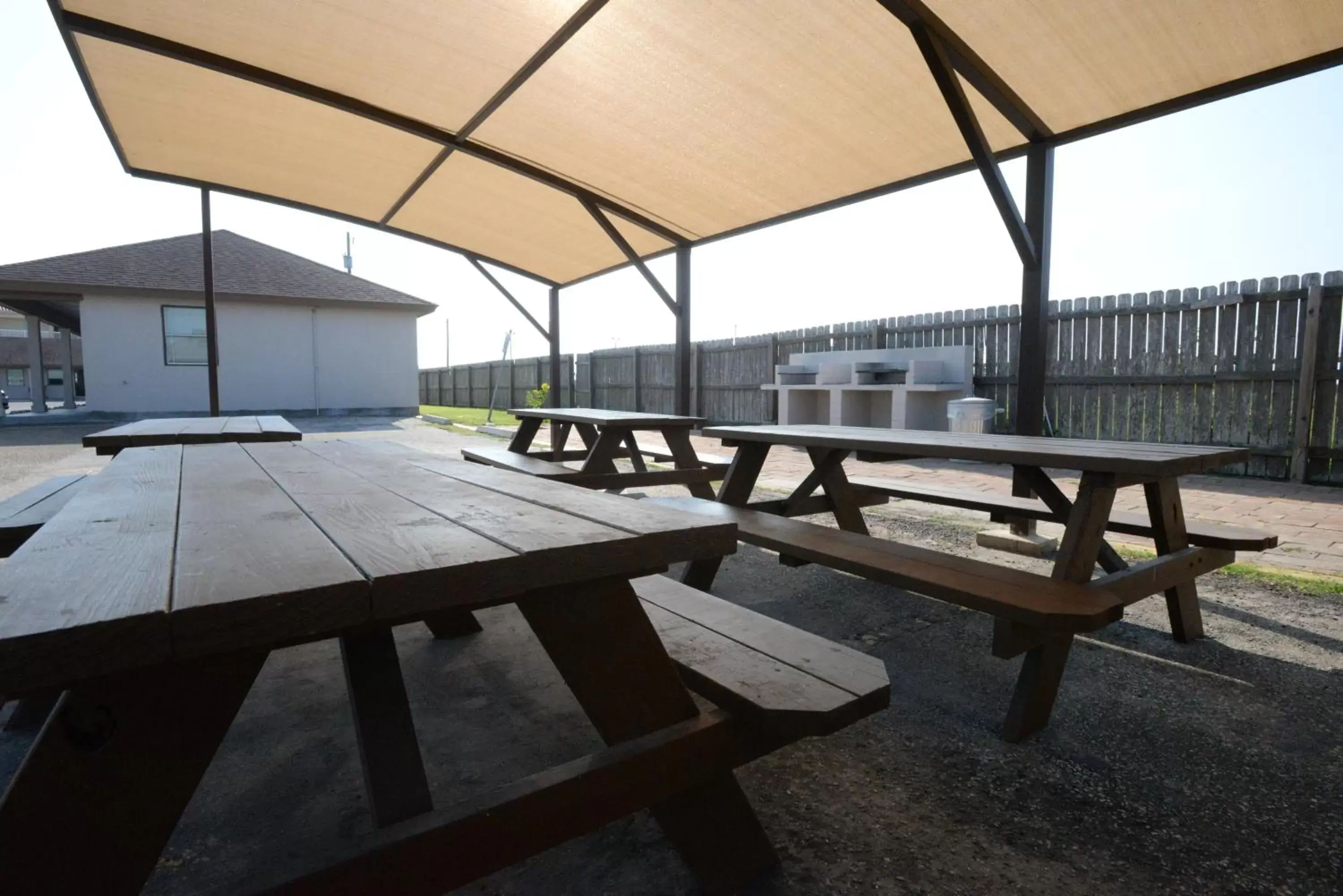 Patio in Port Isla Inn