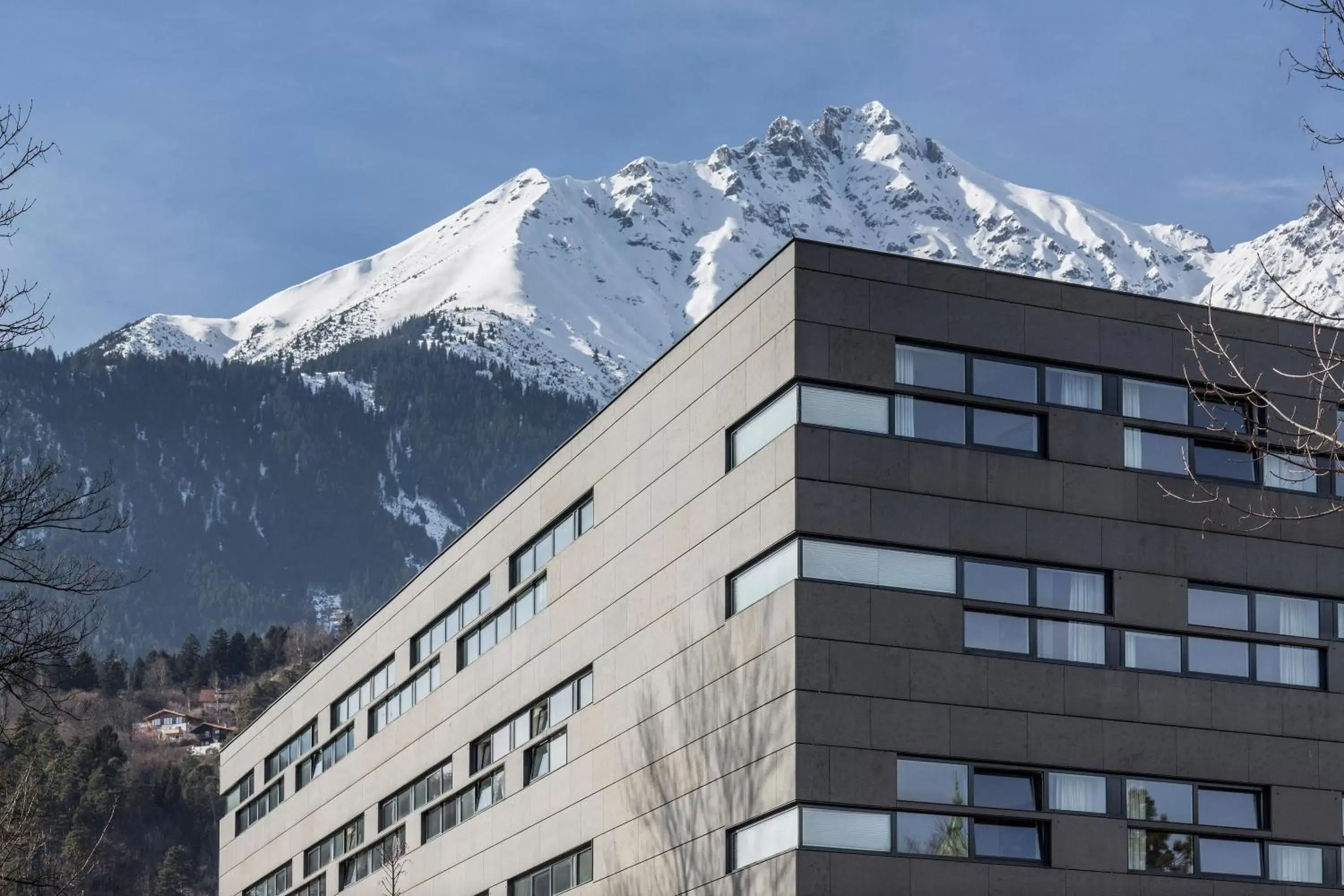 Property building, Winter in Austria Trend Hotel Congress Innsbruck