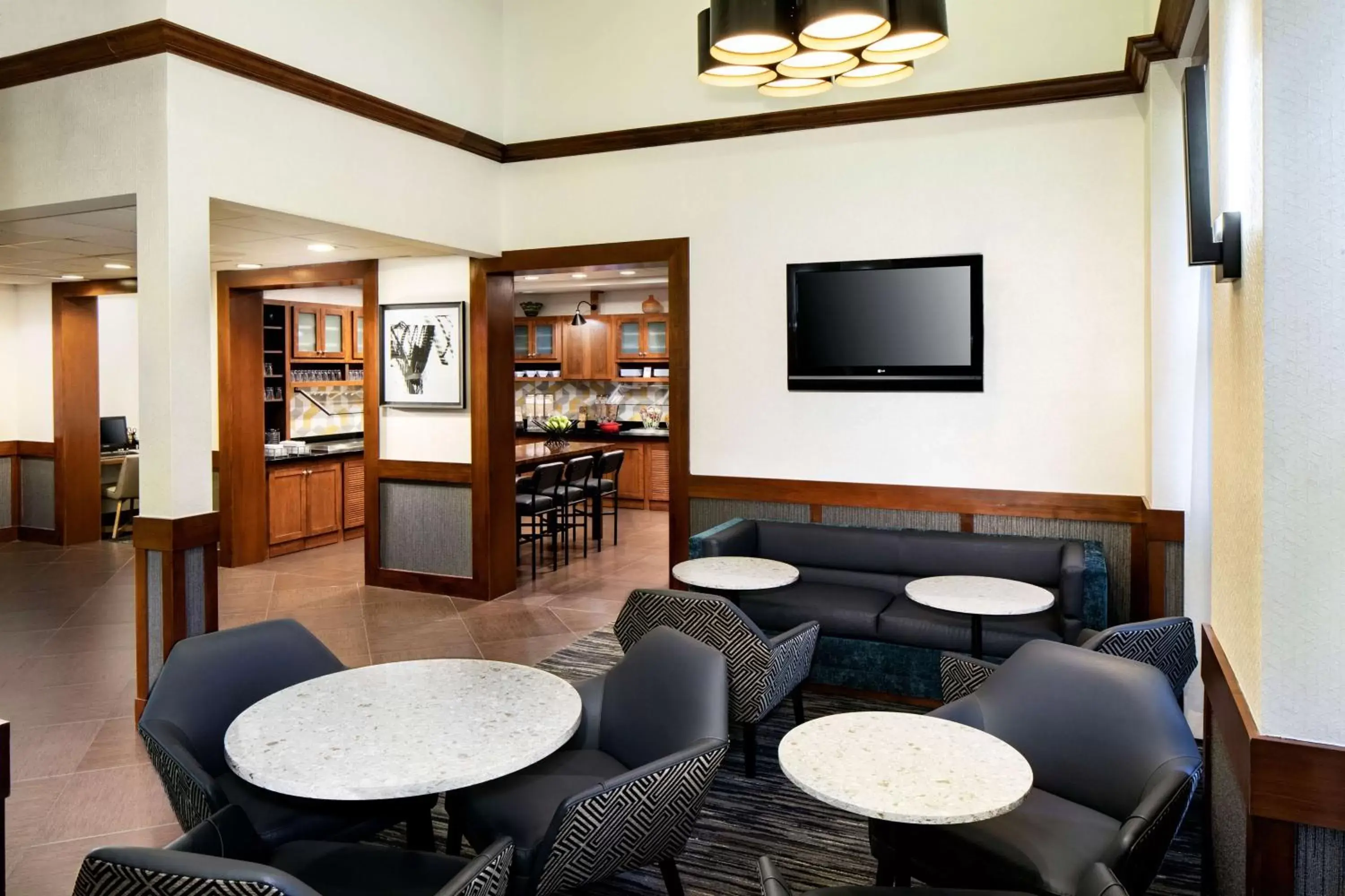 Lobby or reception, Lounge/Bar in Hyatt Place Atlanta Alpharetta North Point Mall