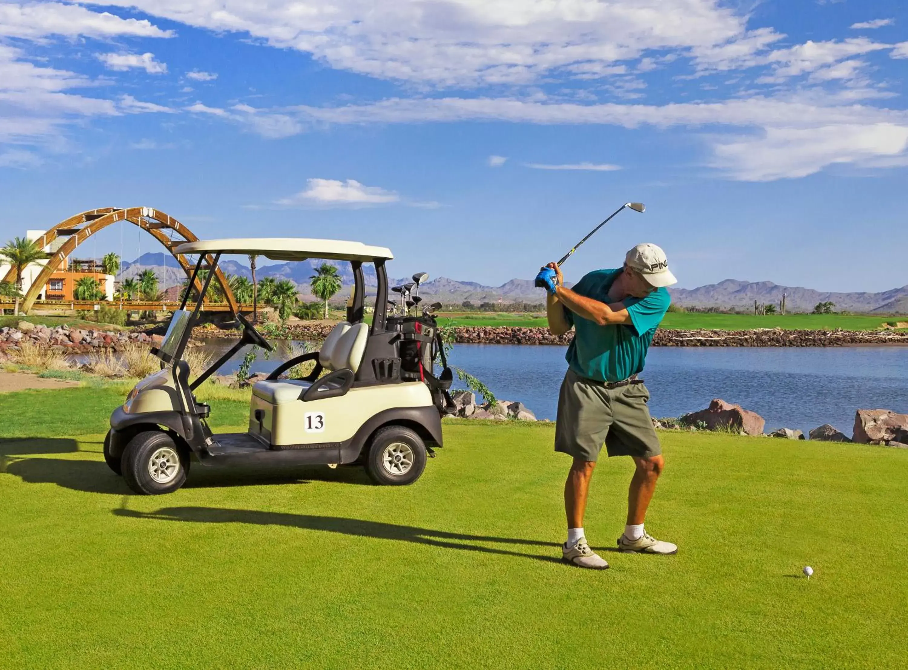 Golfcourse in Loreto Bay Golf Resort & Spa at Baja