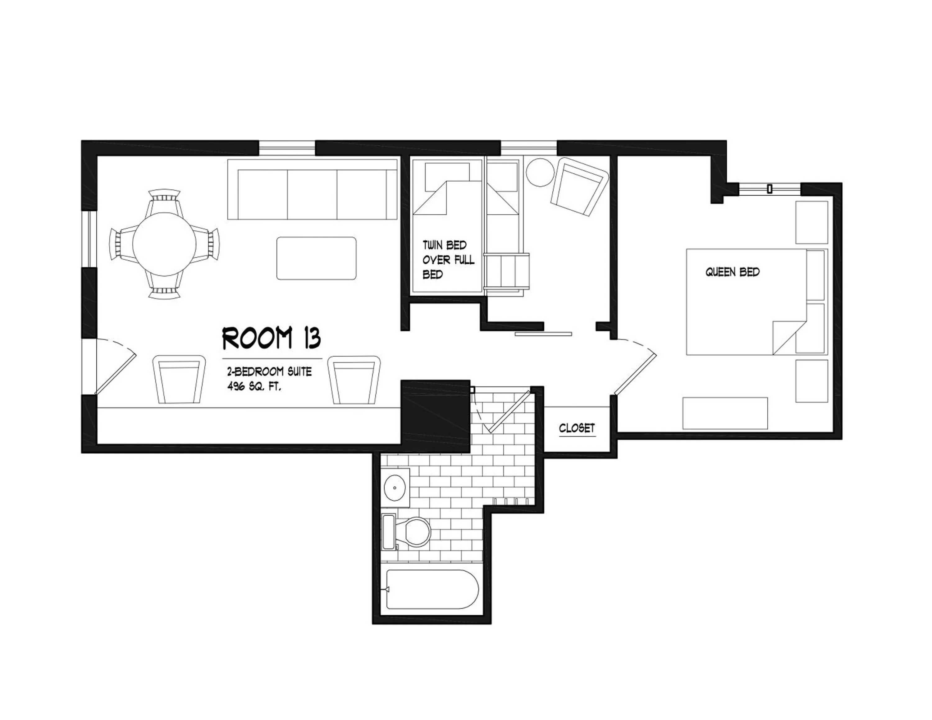 Floor Plan in Main and Mountain