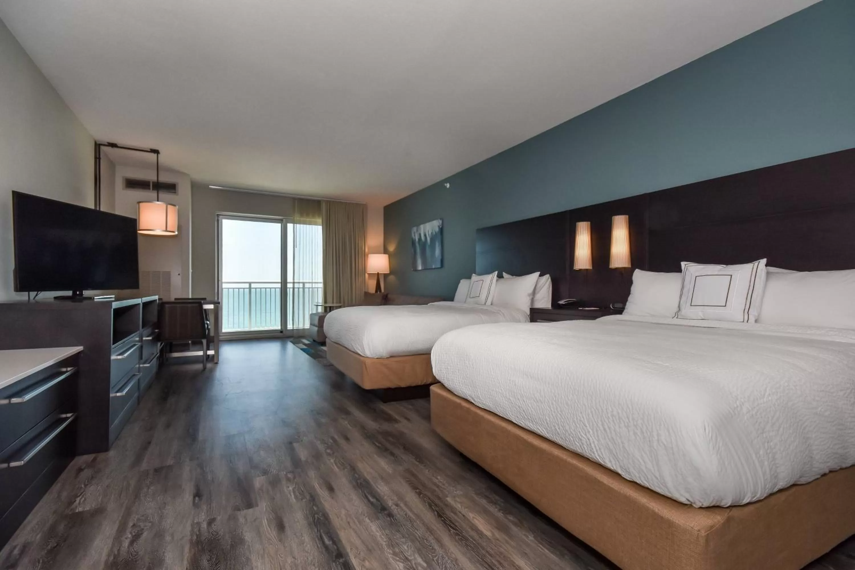 Photo of the whole room, Bed in Residence Inn by Marriott Myrtle Beach Oceanfront