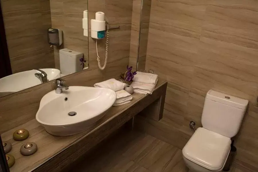 Bathroom in Hotel Olympos