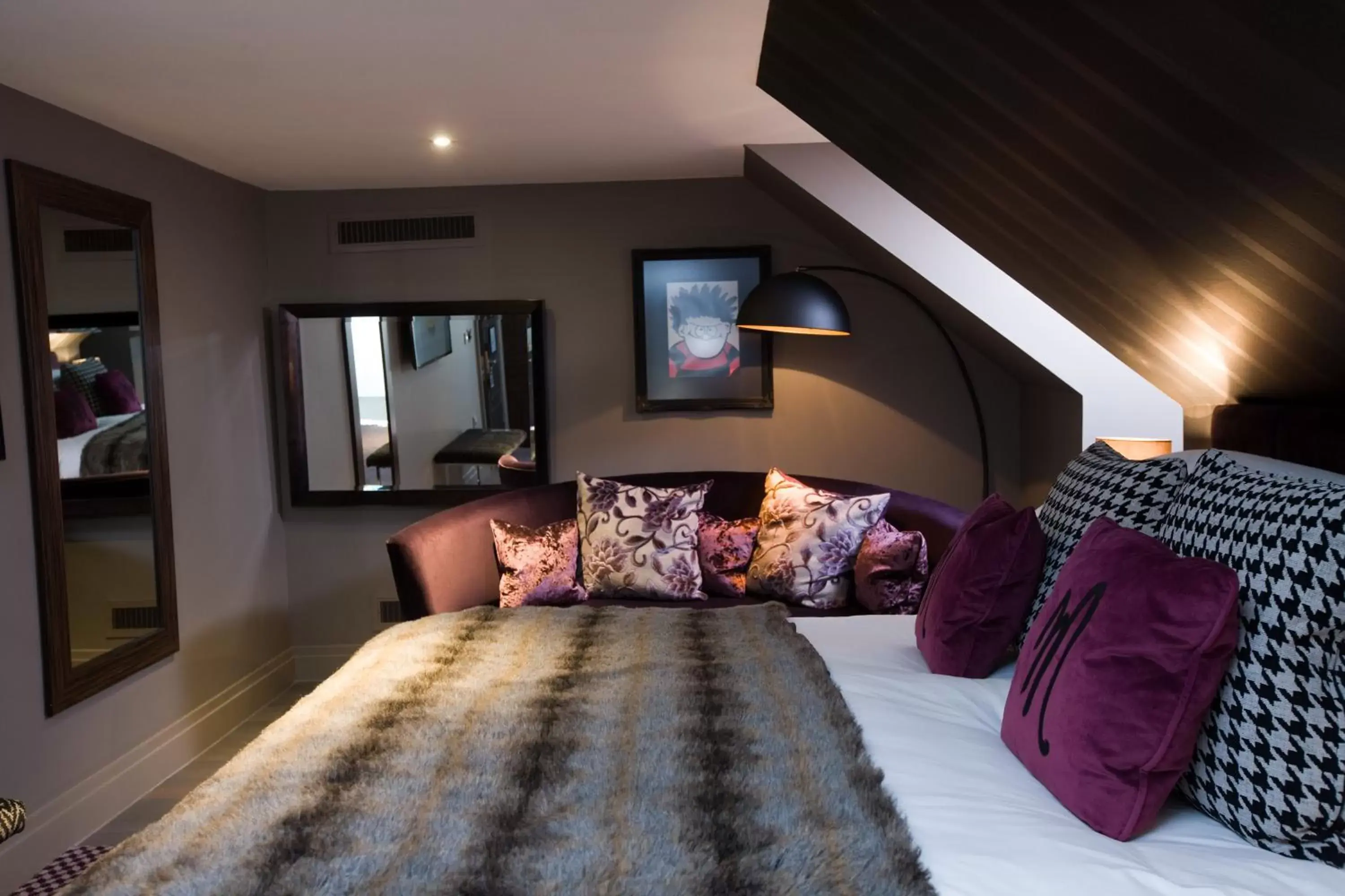 Bed, Seating Area in Malmaison Dundee