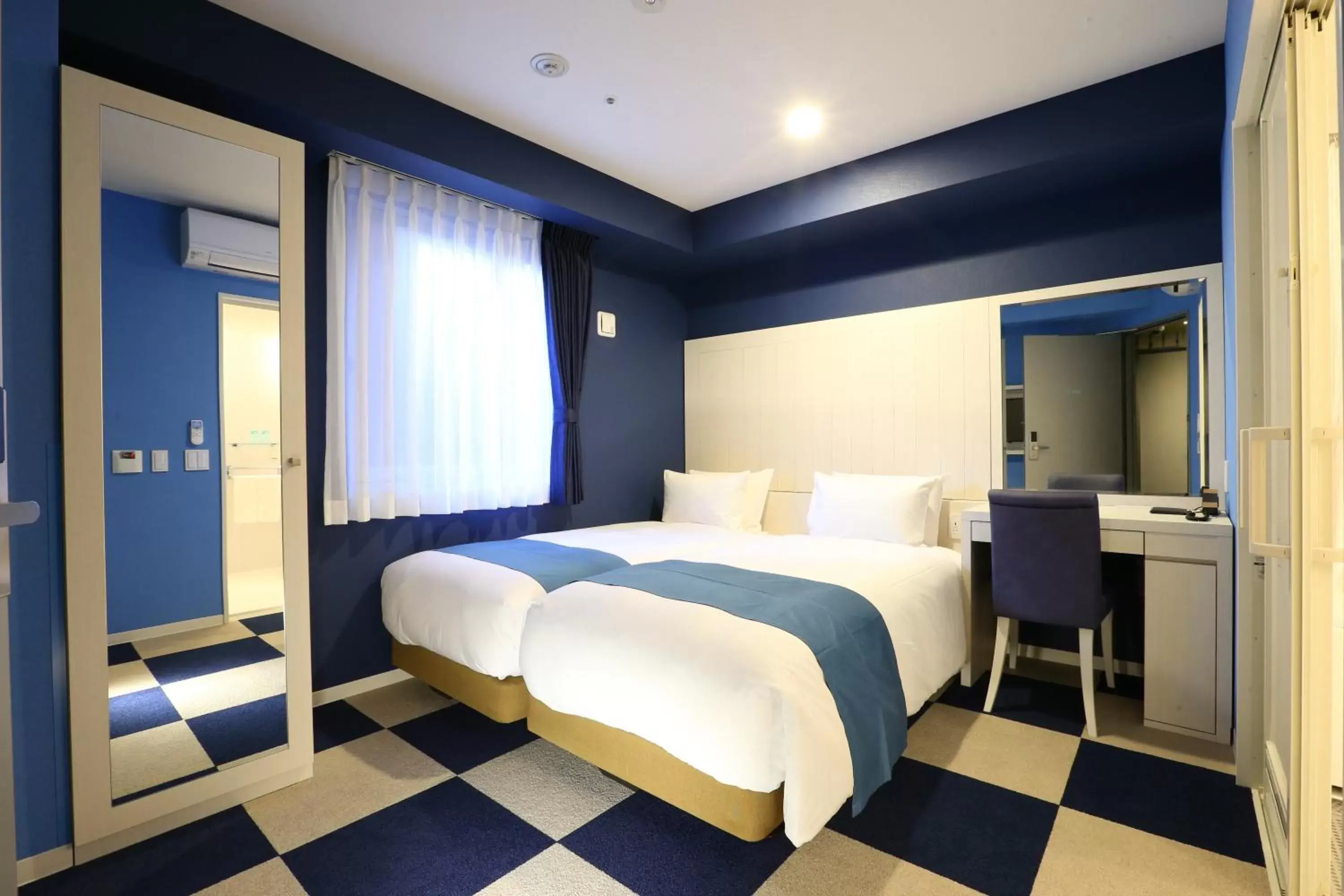 Bed in Hotel Wing International Select Nagoya Sakae