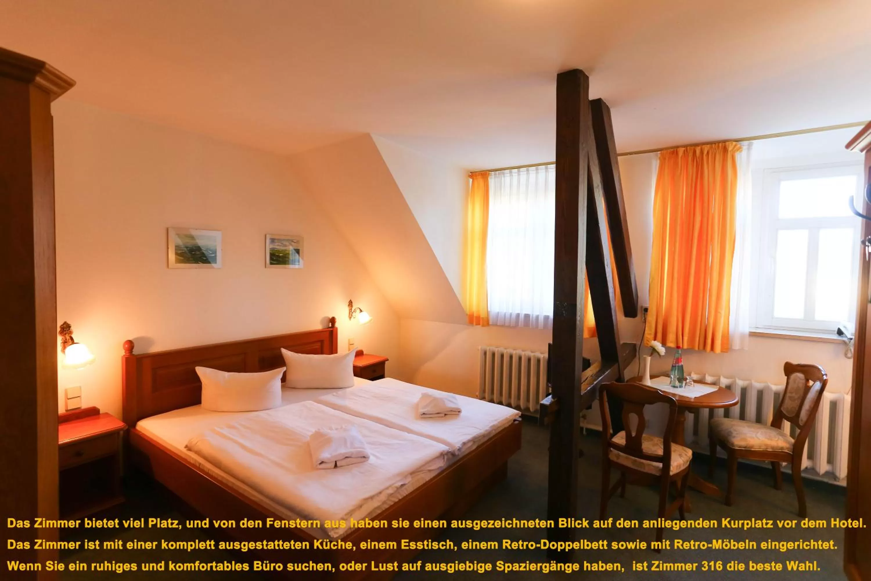 Photo of the whole room, Bed in Parkhotel Forsthaus