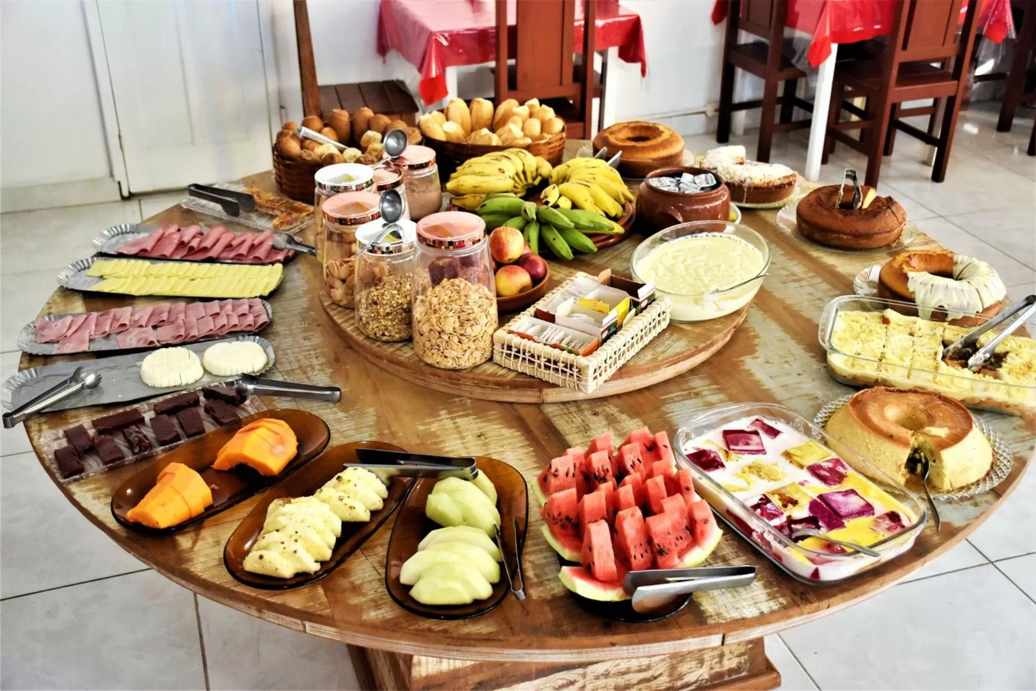 Buffet breakfast, Food in Pousada Estrela de Paraty