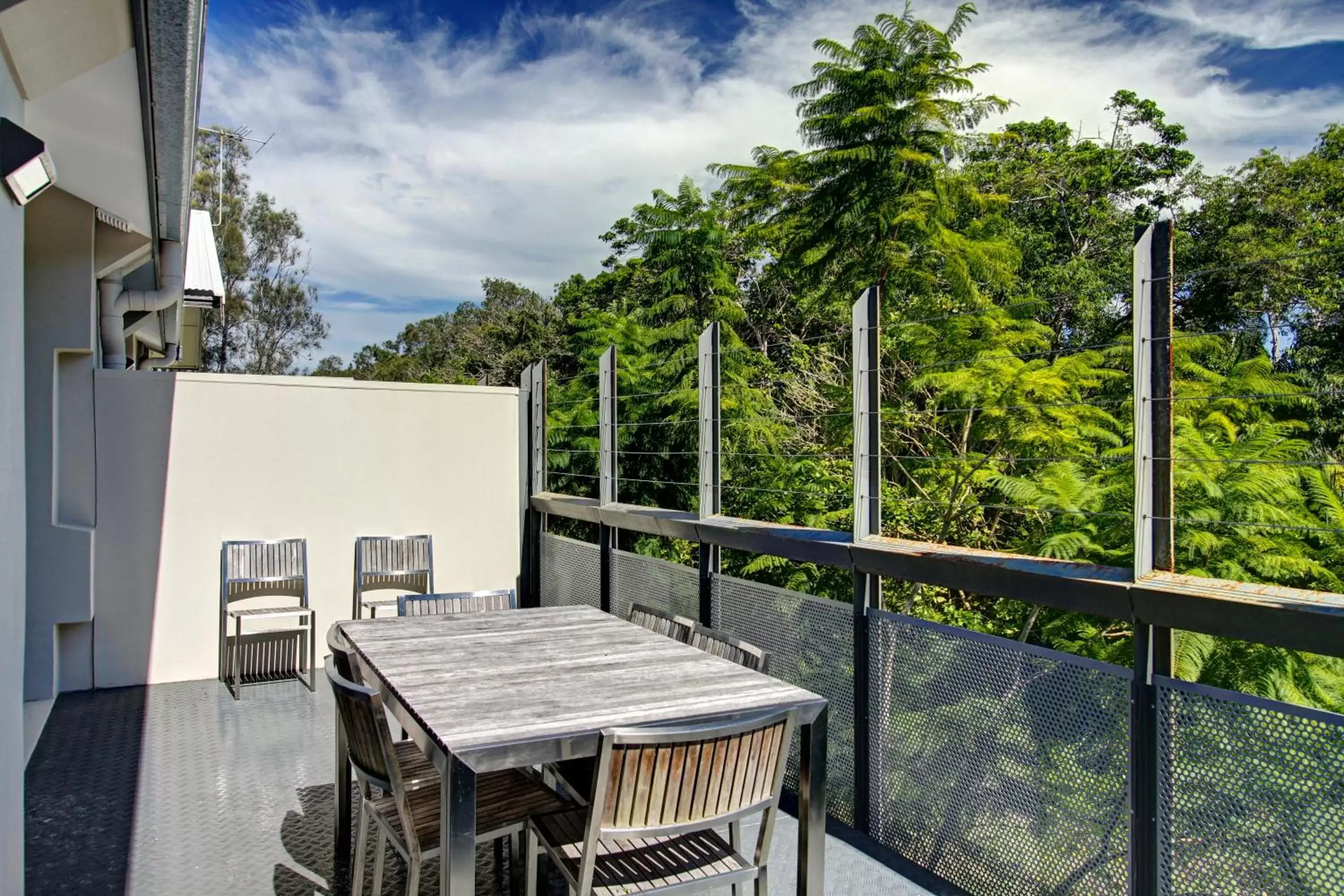 Patio in Byron Butter Factory Apartments