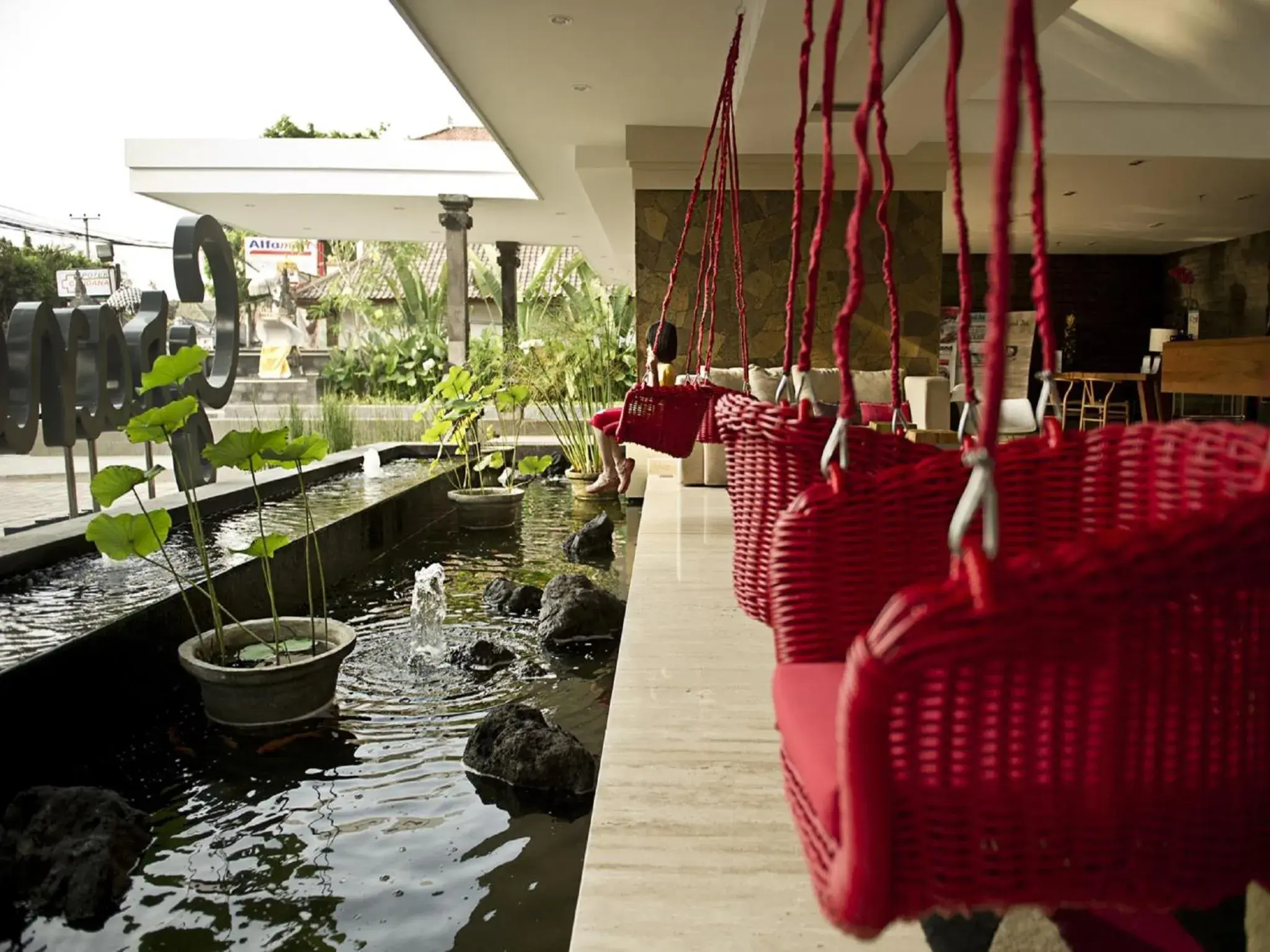 Lobby or reception, Restaurant/Places to Eat in Grand Zuri Kuta Bali Hotel