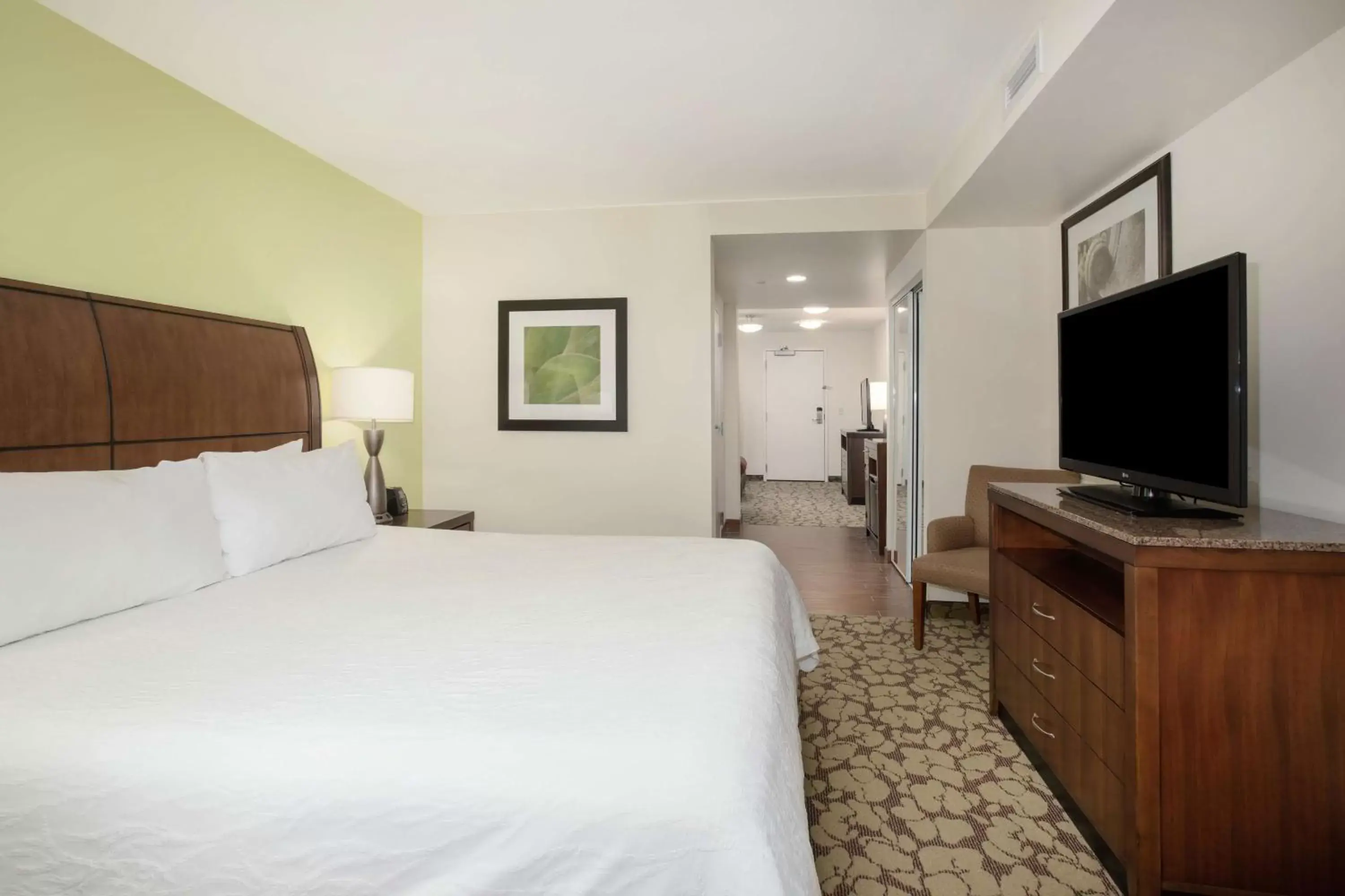 Bedroom, TV/Entertainment Center in Hilton Garden Inn Lincoln Downtown/Haymarket