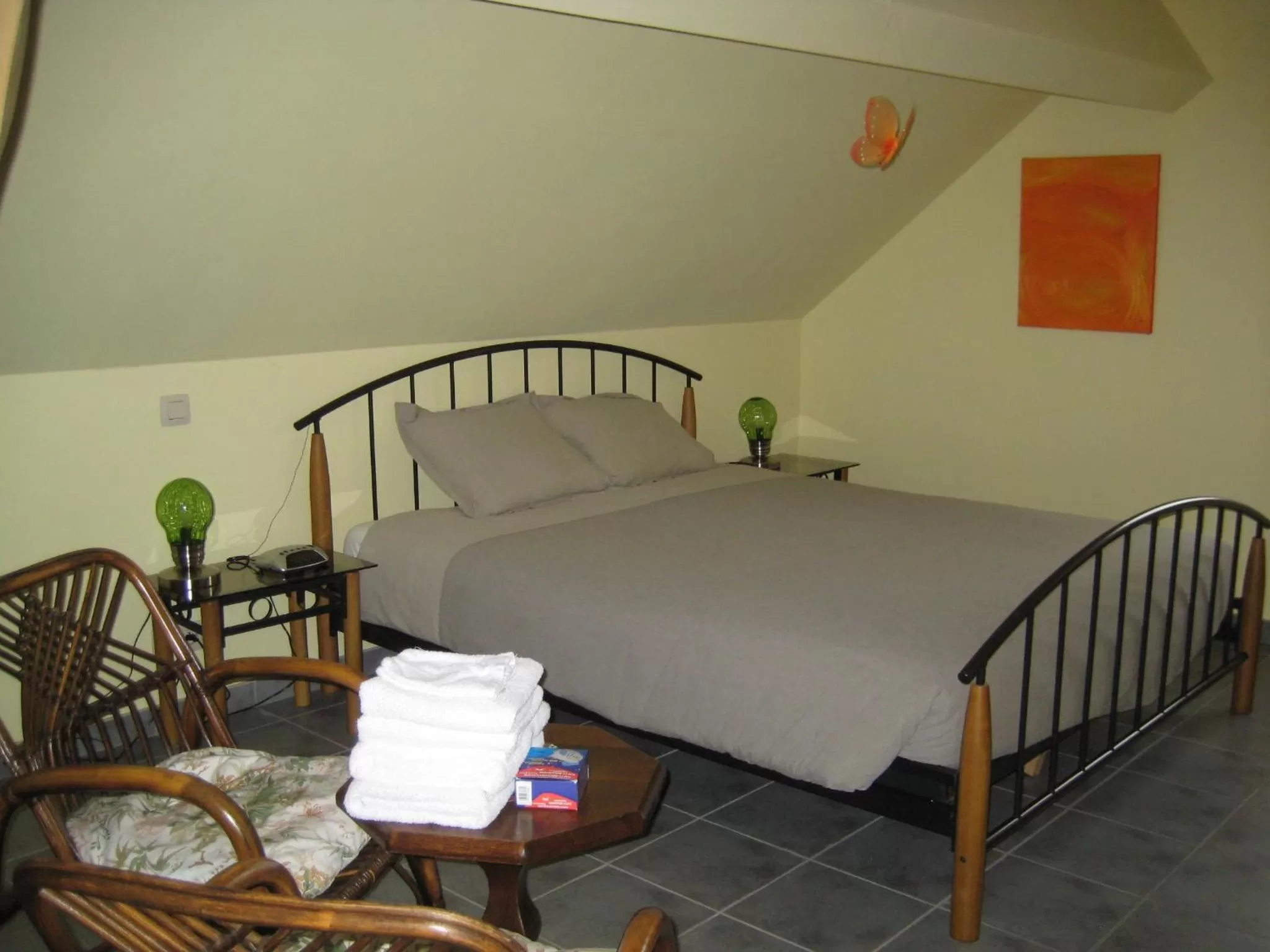 Decorative detail, Bed in B&B Het Uilennest