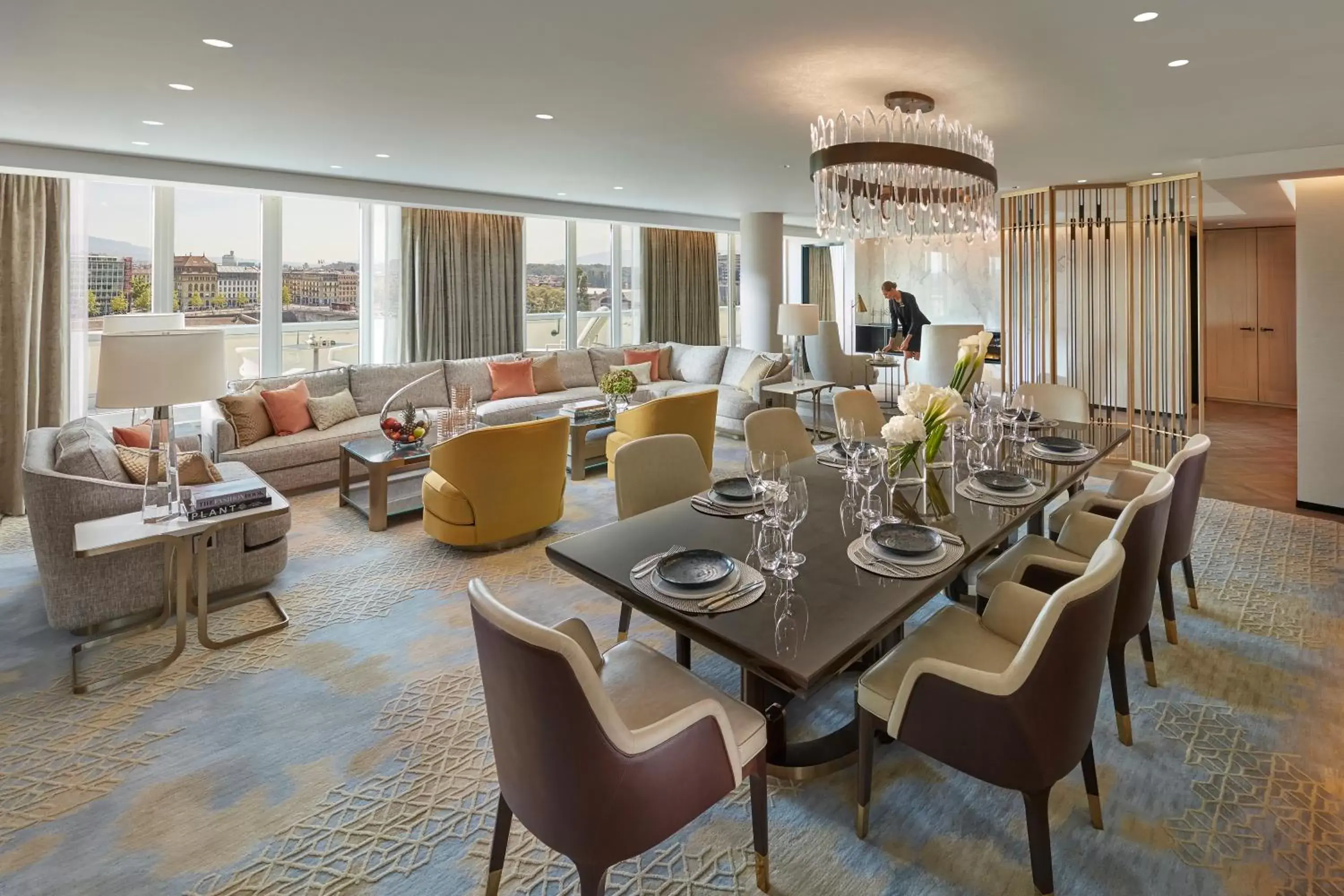 Living room, Restaurant/Places to Eat in Mandarin Oriental, Geneva