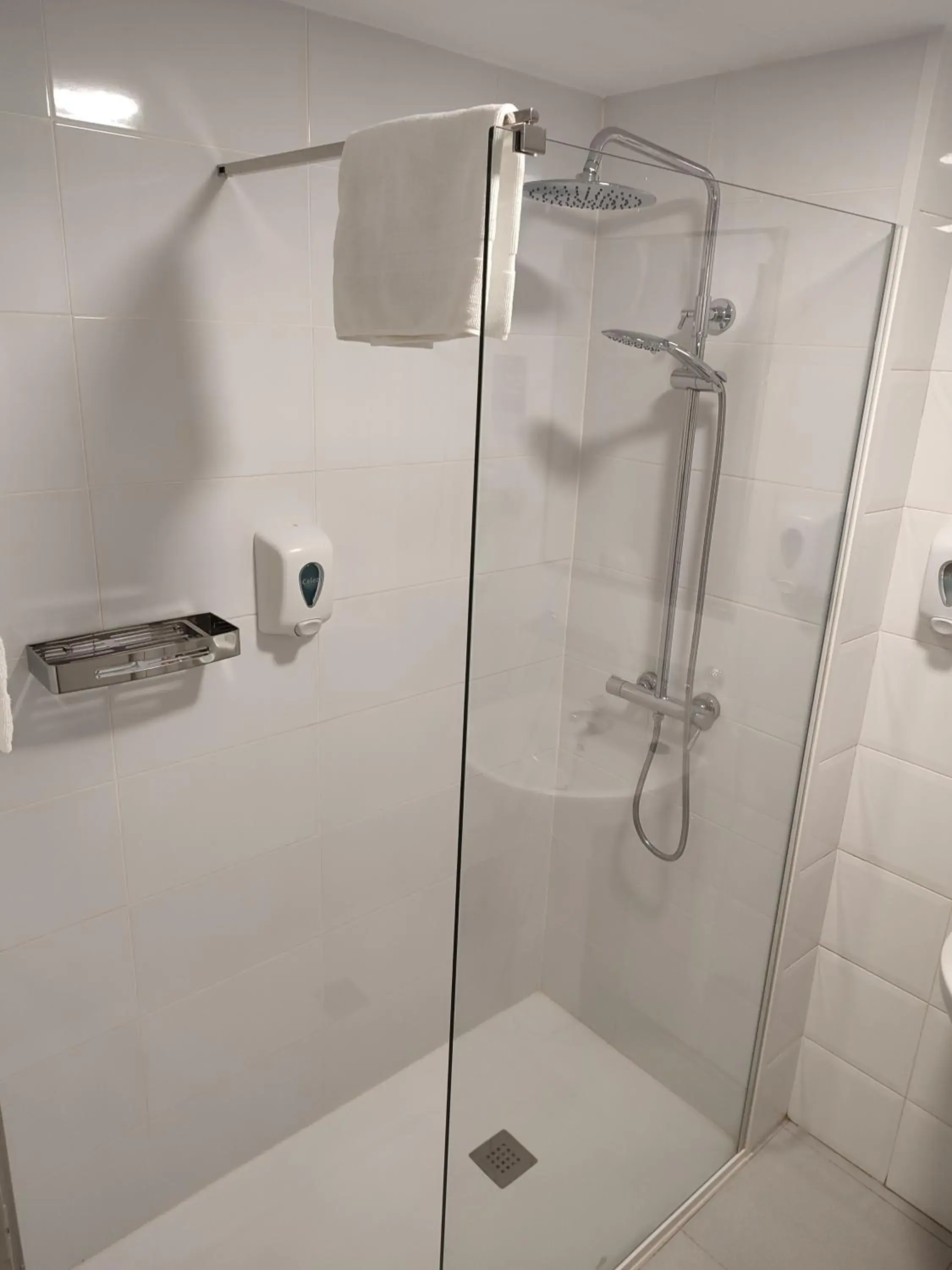 Shower, Bathroom in Hotel Blauet