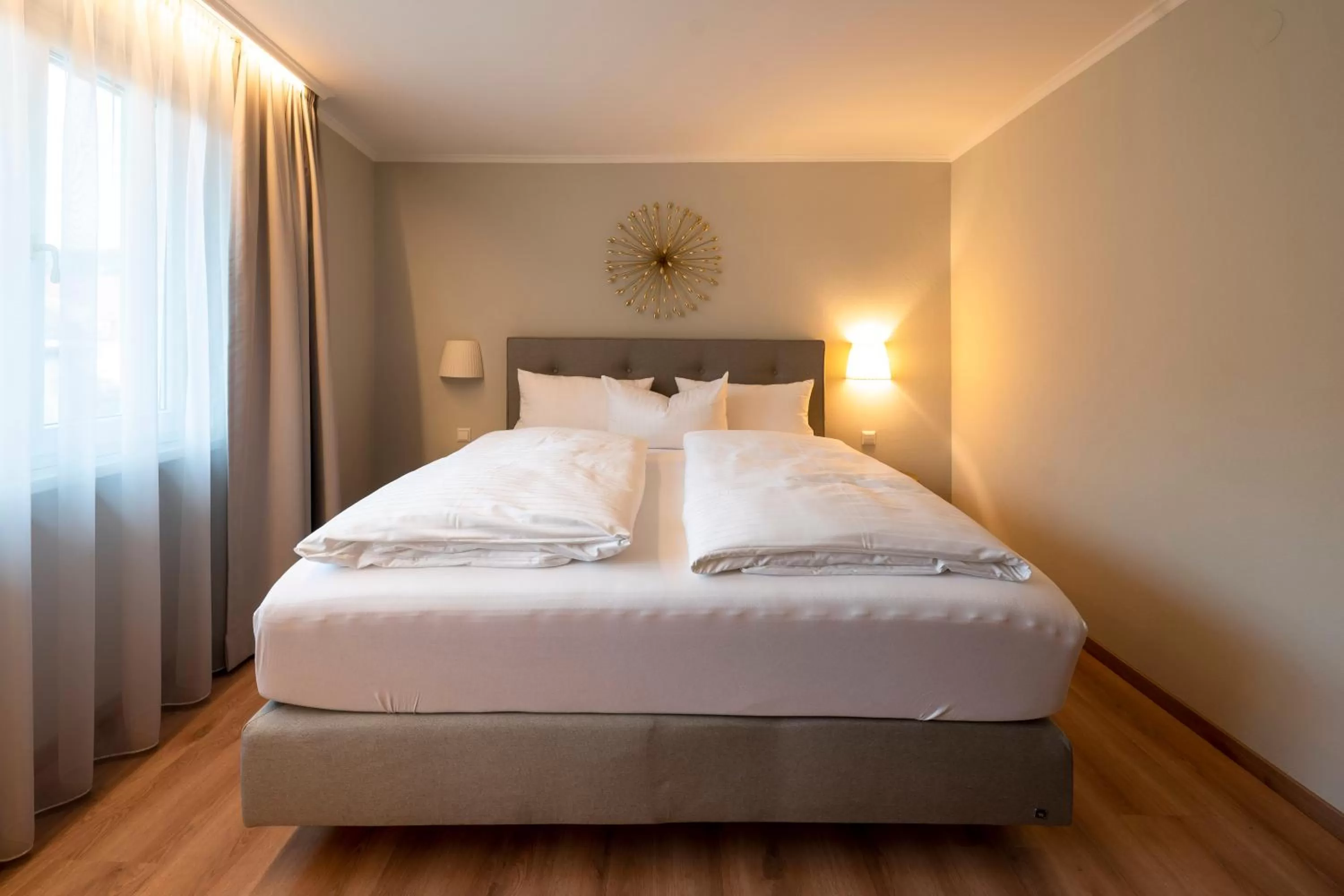 Bed in Hotel Rappen am Münsterplatz