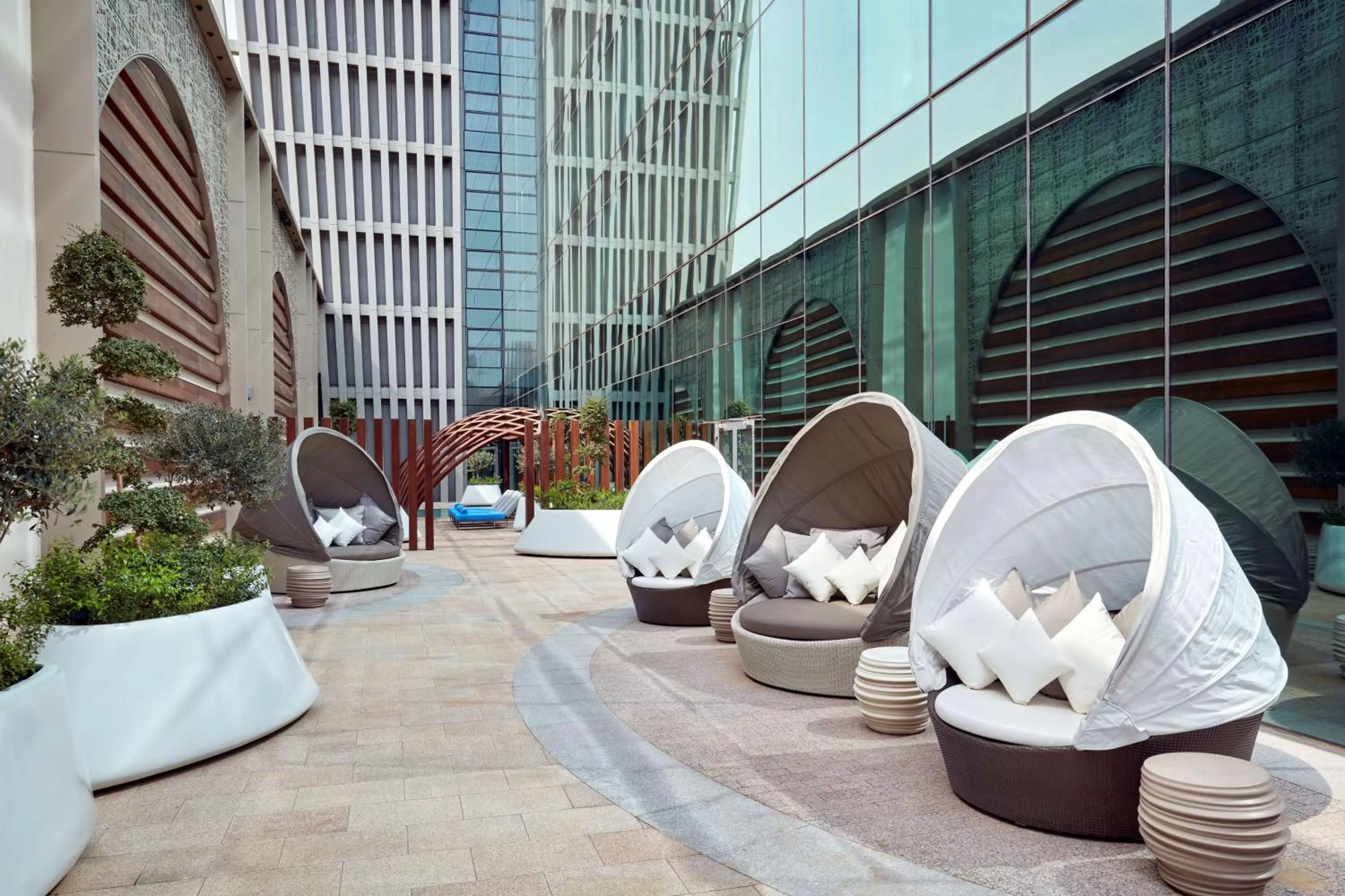 Pool view in Hilton Garden Inn Kuwait