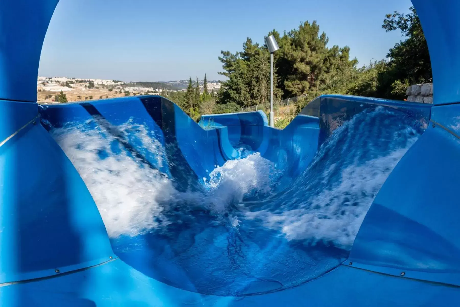 Swimming pool, Winter in Ramat Rachel Resort