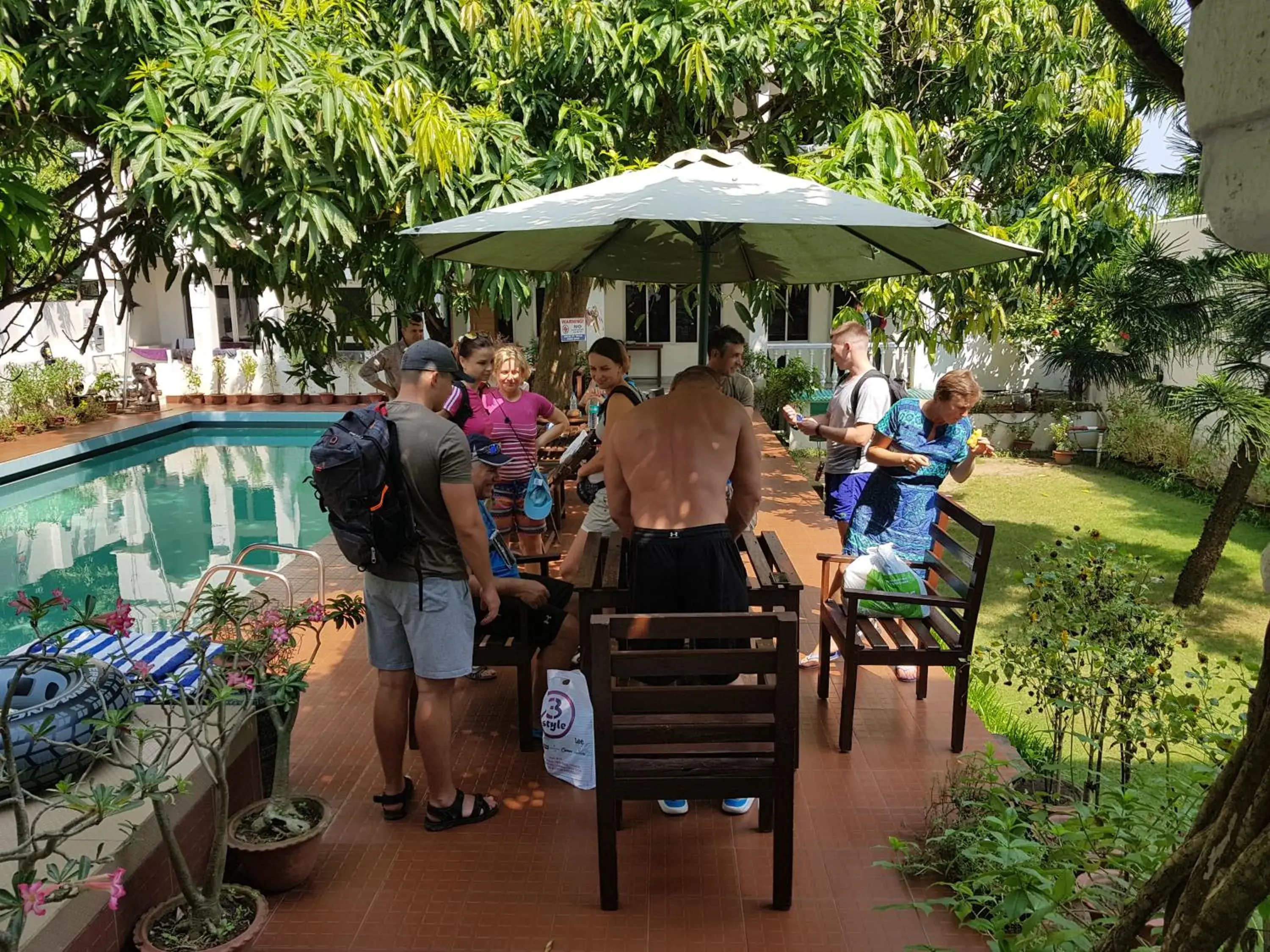 group of guests in Gandhara Hotel