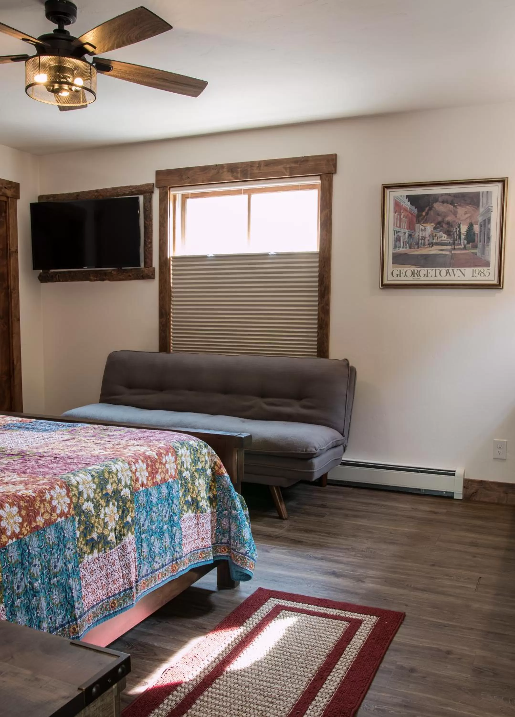 Bed in Clear Creek Inn