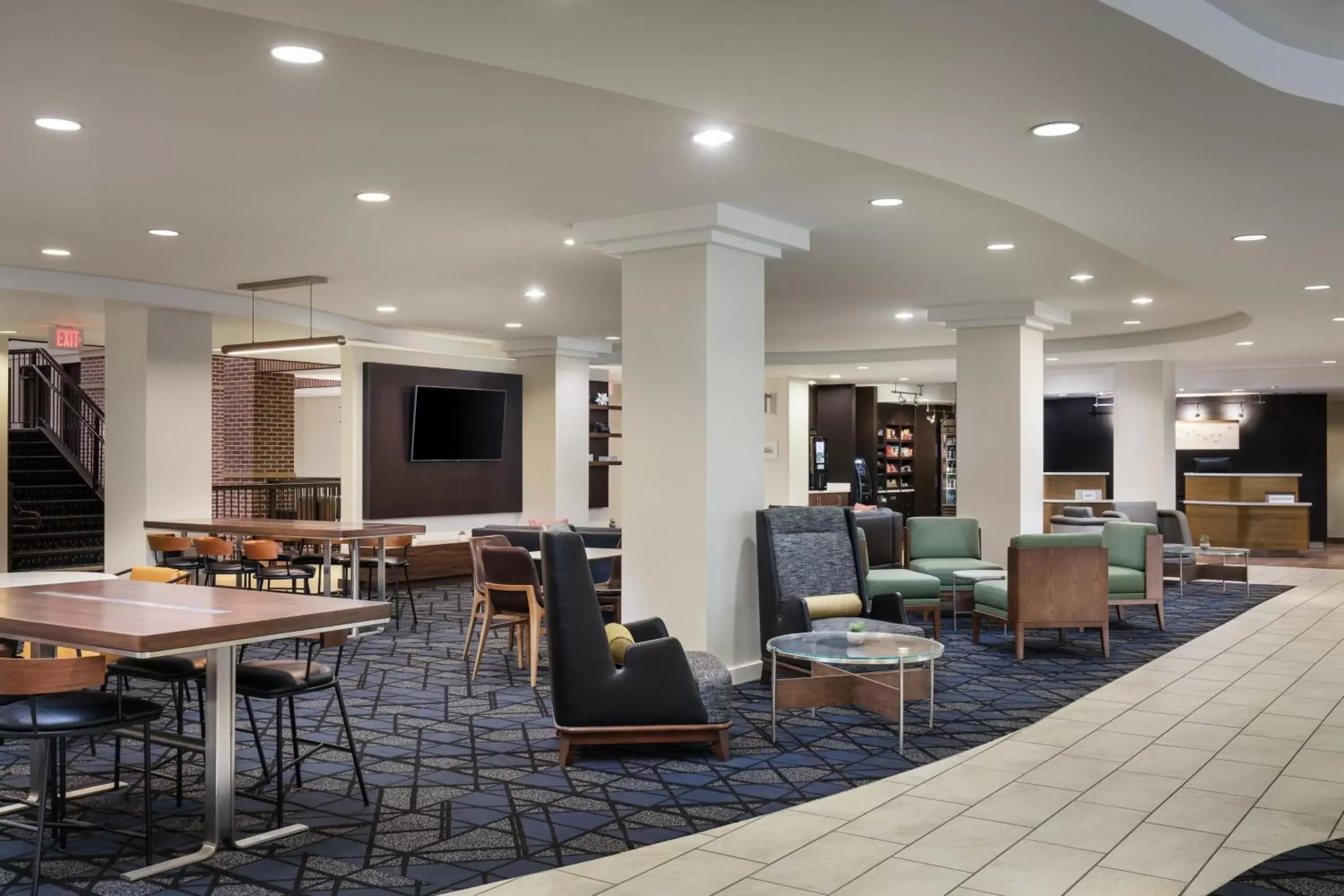 Lobby or reception, Restaurant/Places to Eat in Courtyard by Marriott Wichita at Old Town