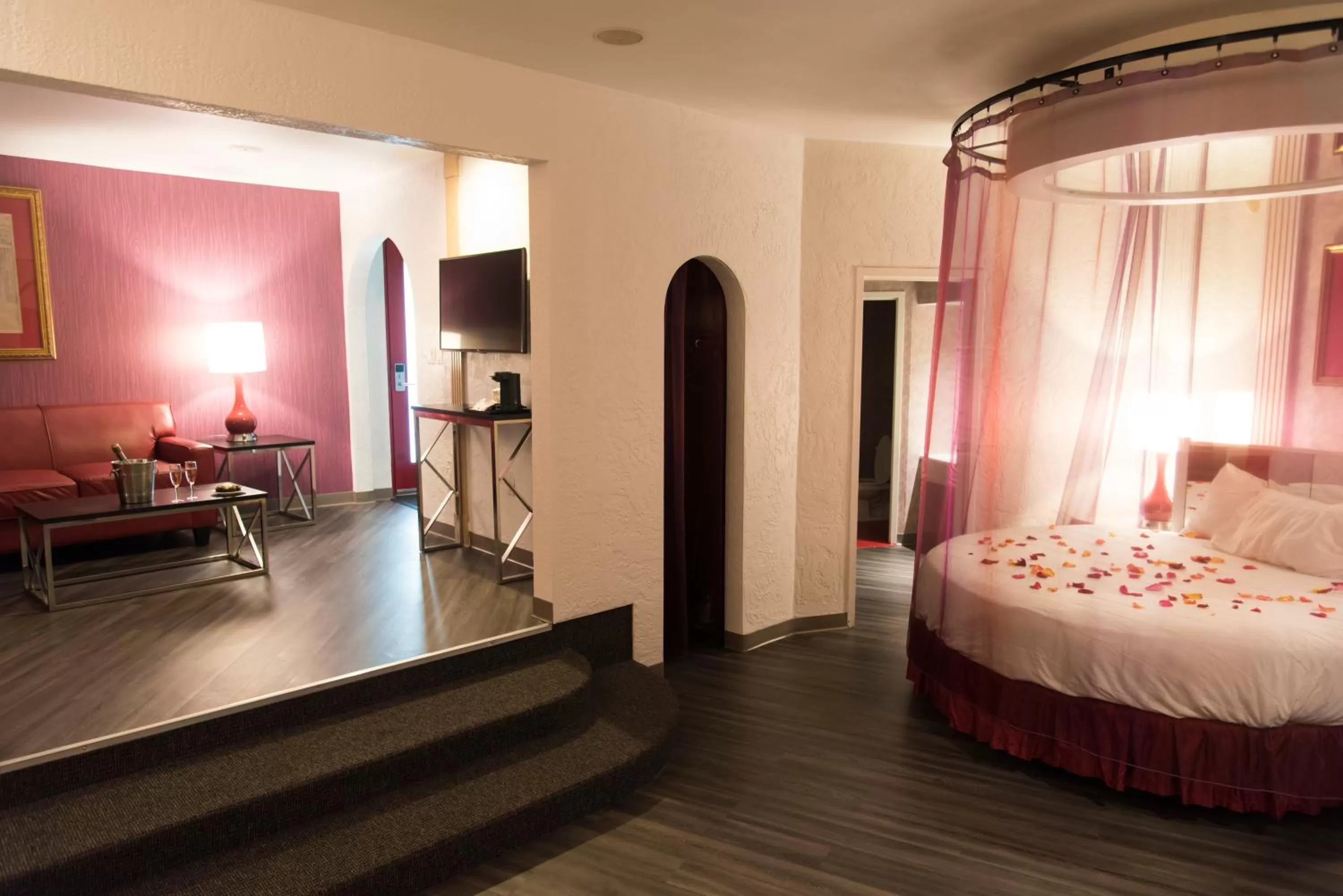 Bed in Pocono Palace Resort