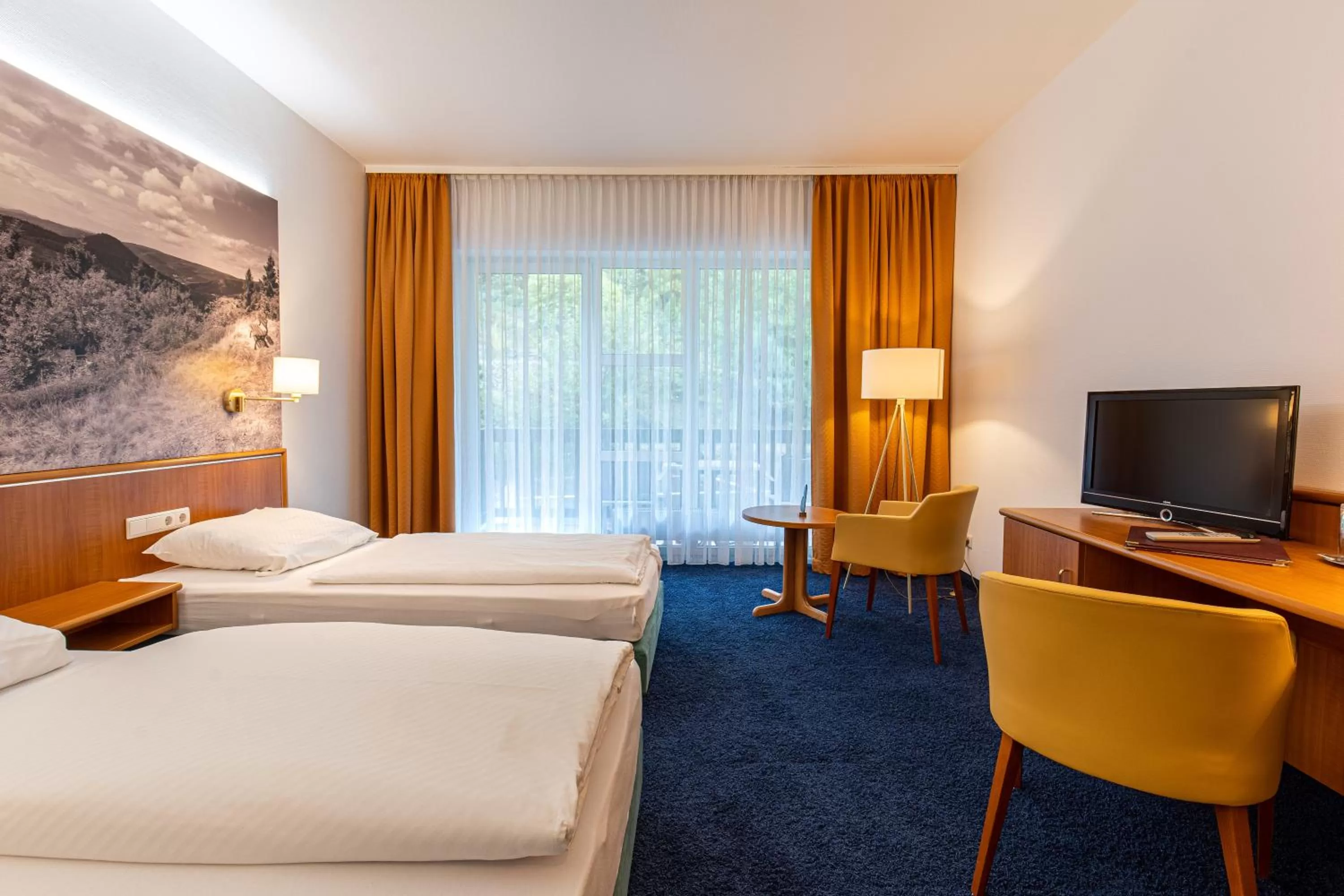 Bedroom, Bed in Hotel-Gasthof Hüttensteinach