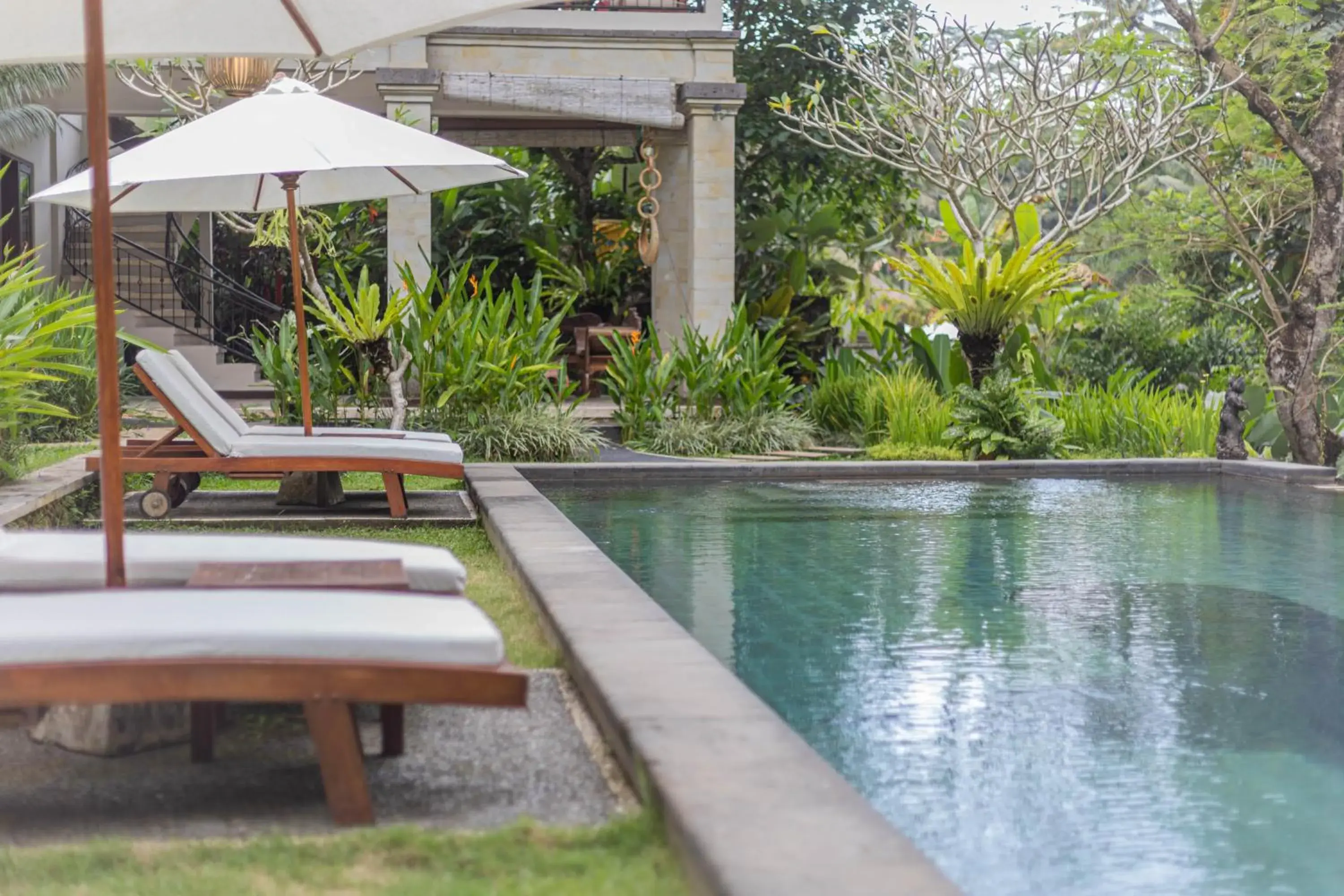 Garden view, Swimming Pool in Suara Air Luxury Villa Ubud