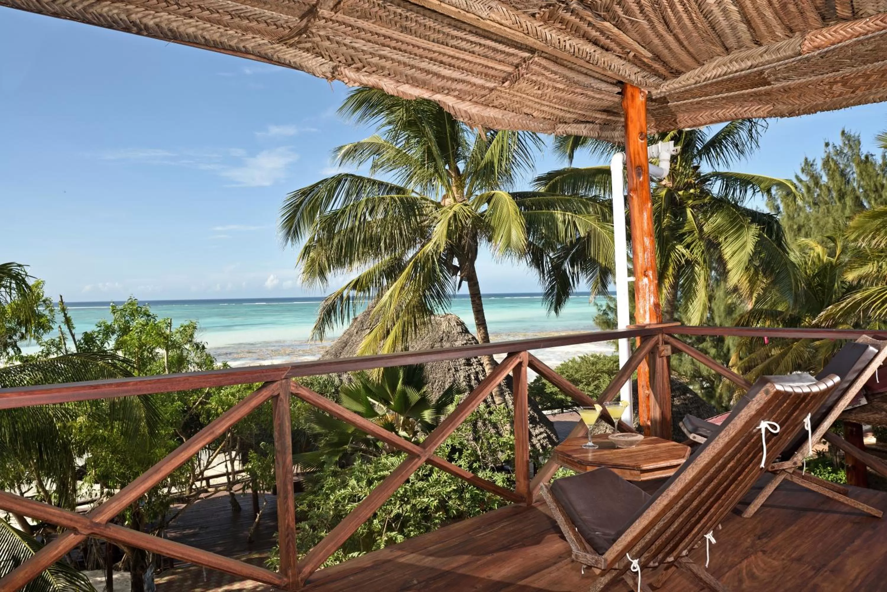 Balcony/Terrace in Mnarani Beach Cottages
