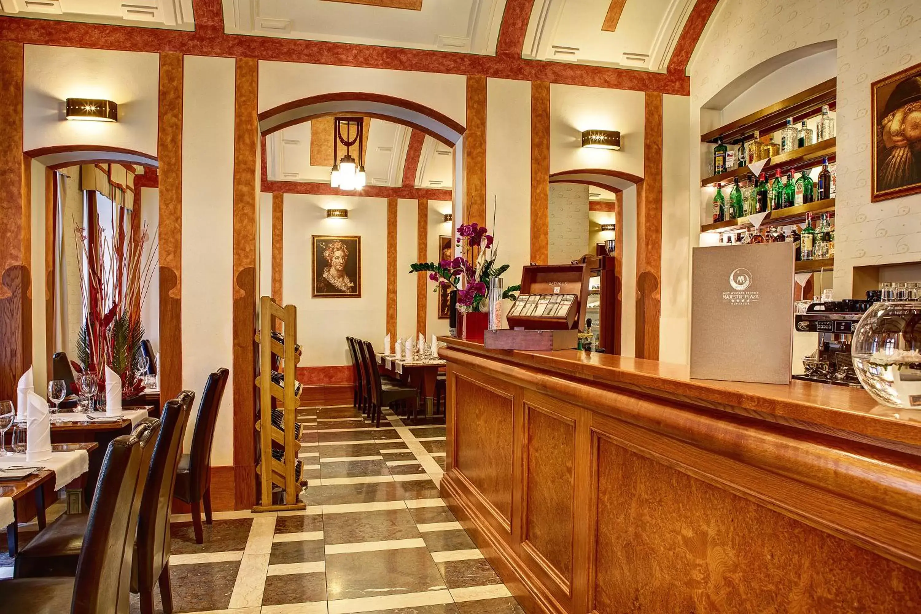 Restaurant/places to eat in Majestic Plaza Hotel Prague