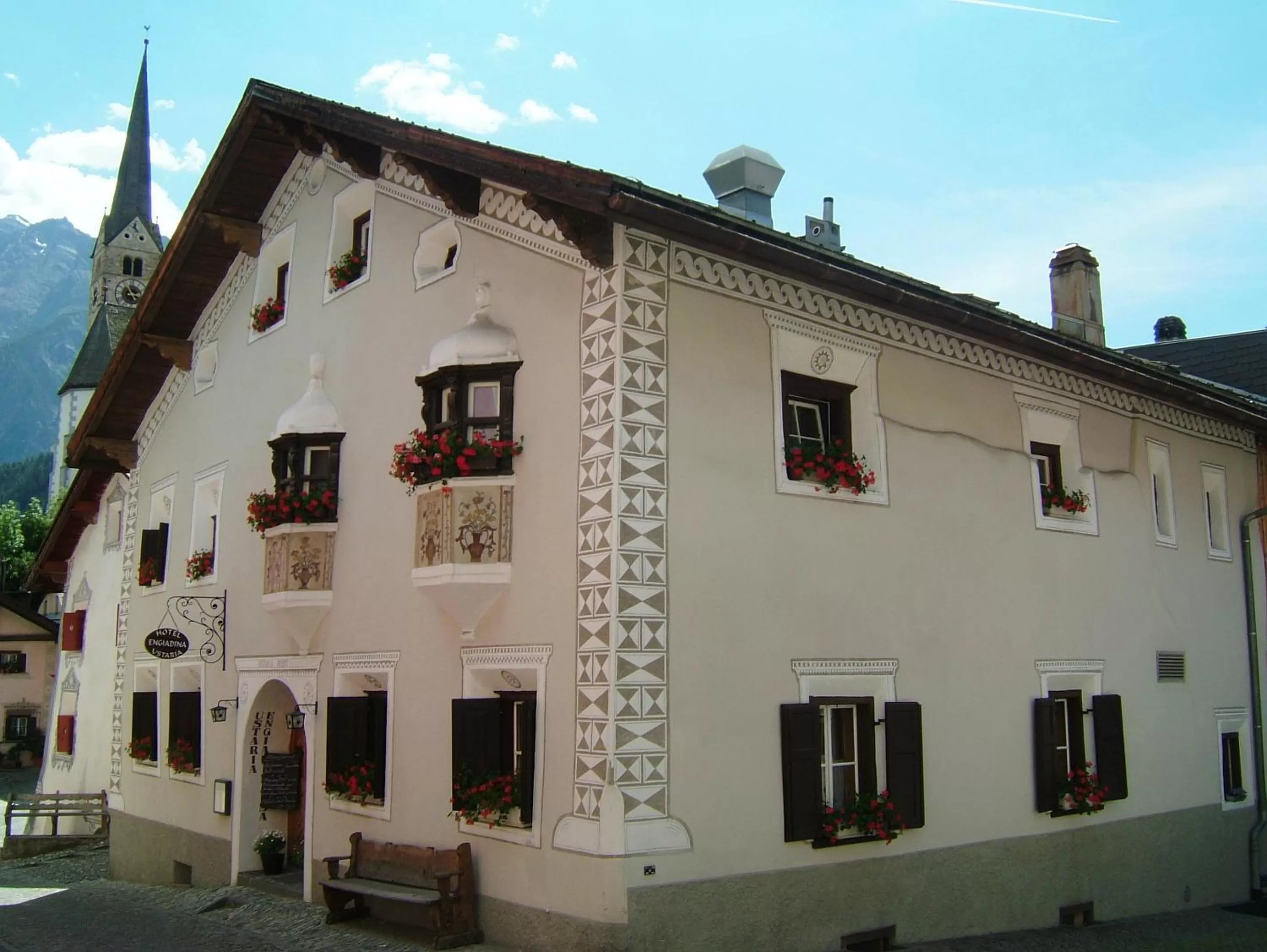 Property building in Hotel Engiadina