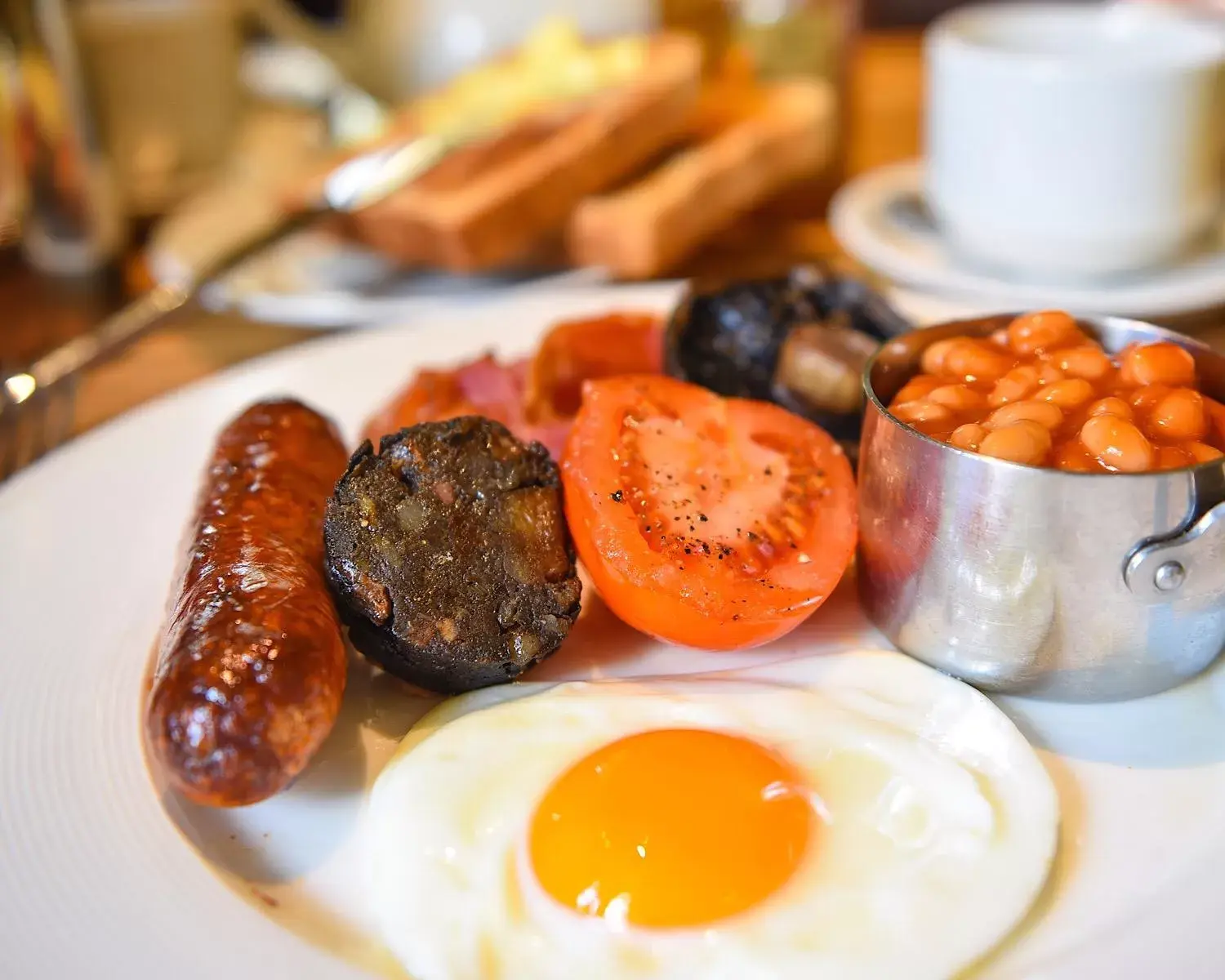English/Irish breakfast in Shibden Mill Inn