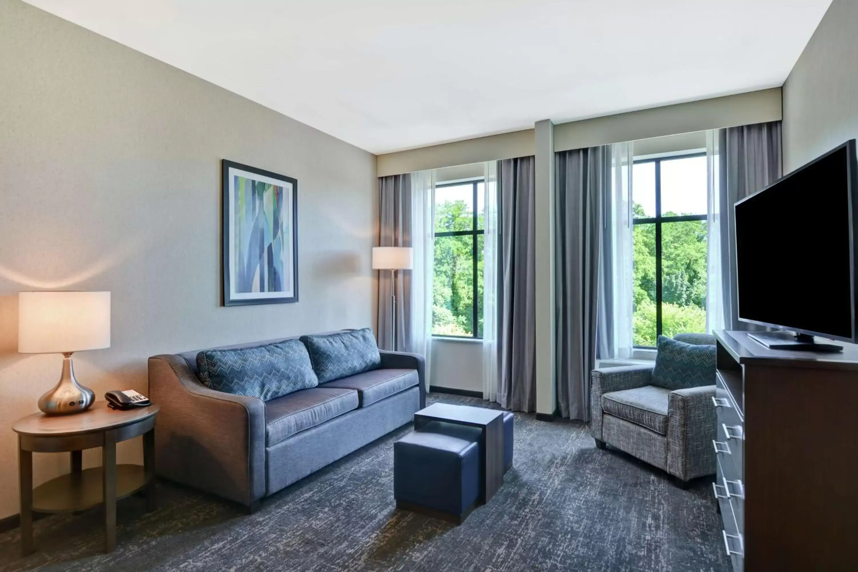 Bedroom, Seating Area in Homewood Suites By Hilton Poughkeepsie