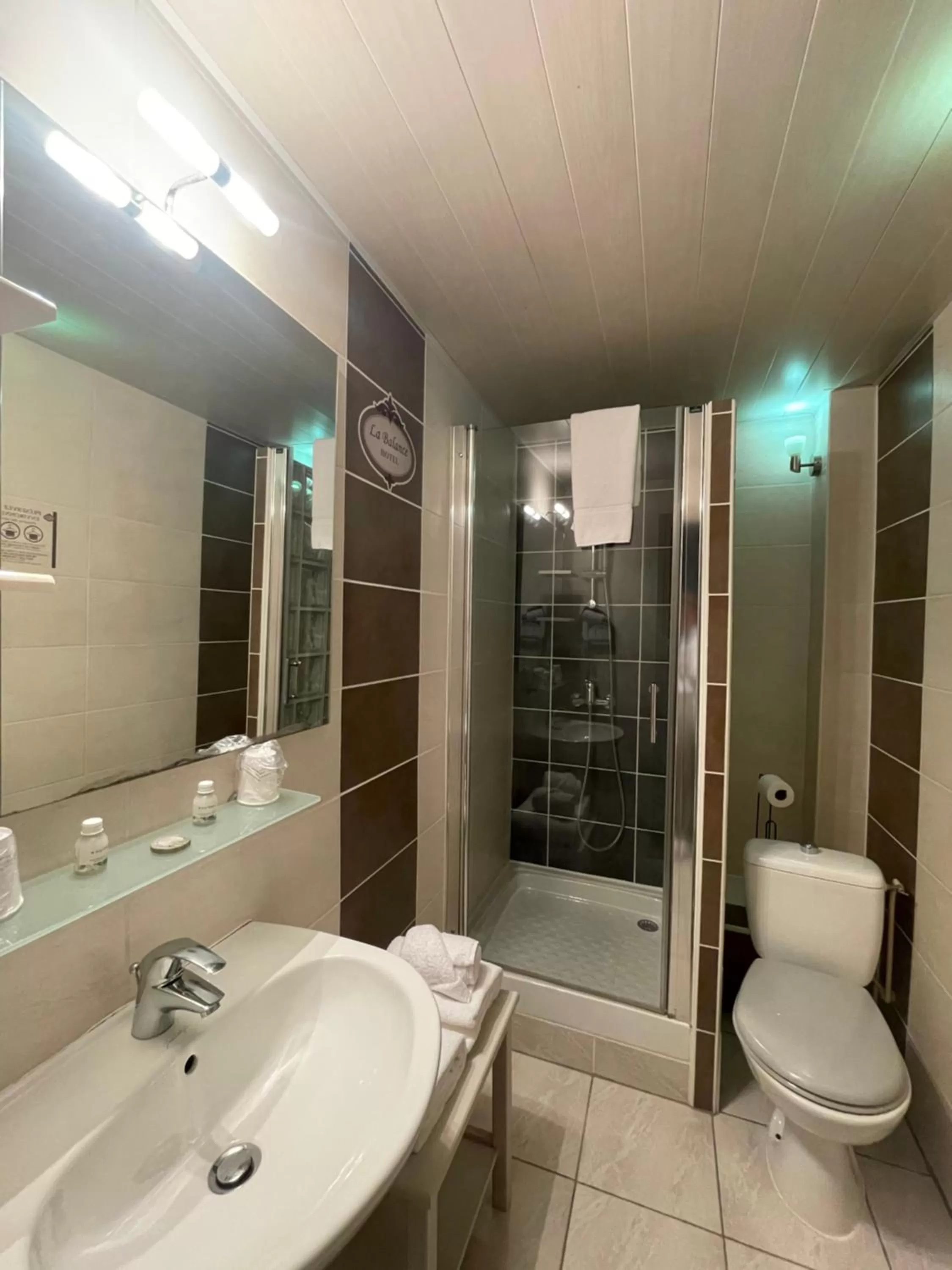 Bathroom in The Originals Boutique, Hôtel de la Balance, Montbéliard