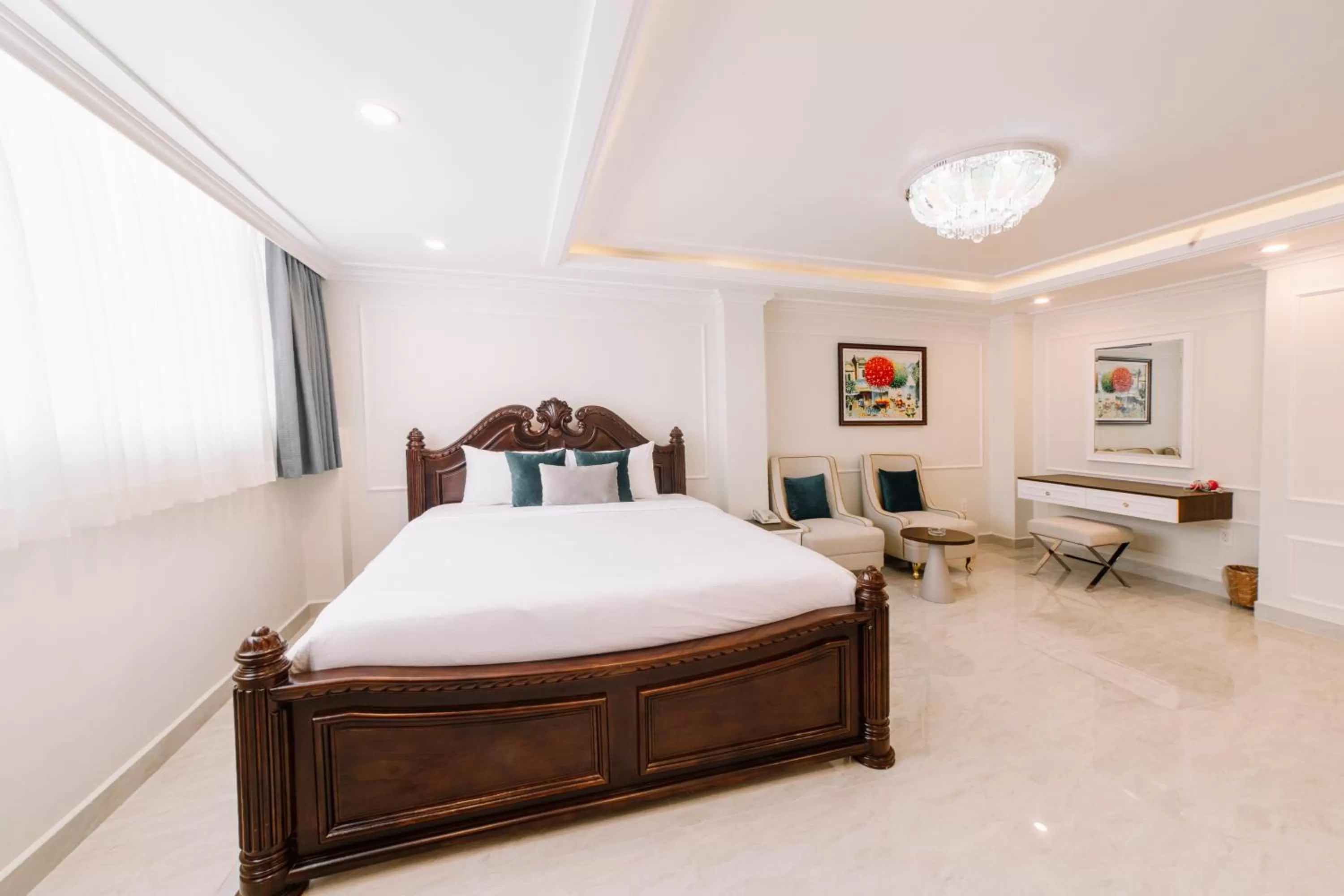 Bed in Saigon Hanoi Central Hotel