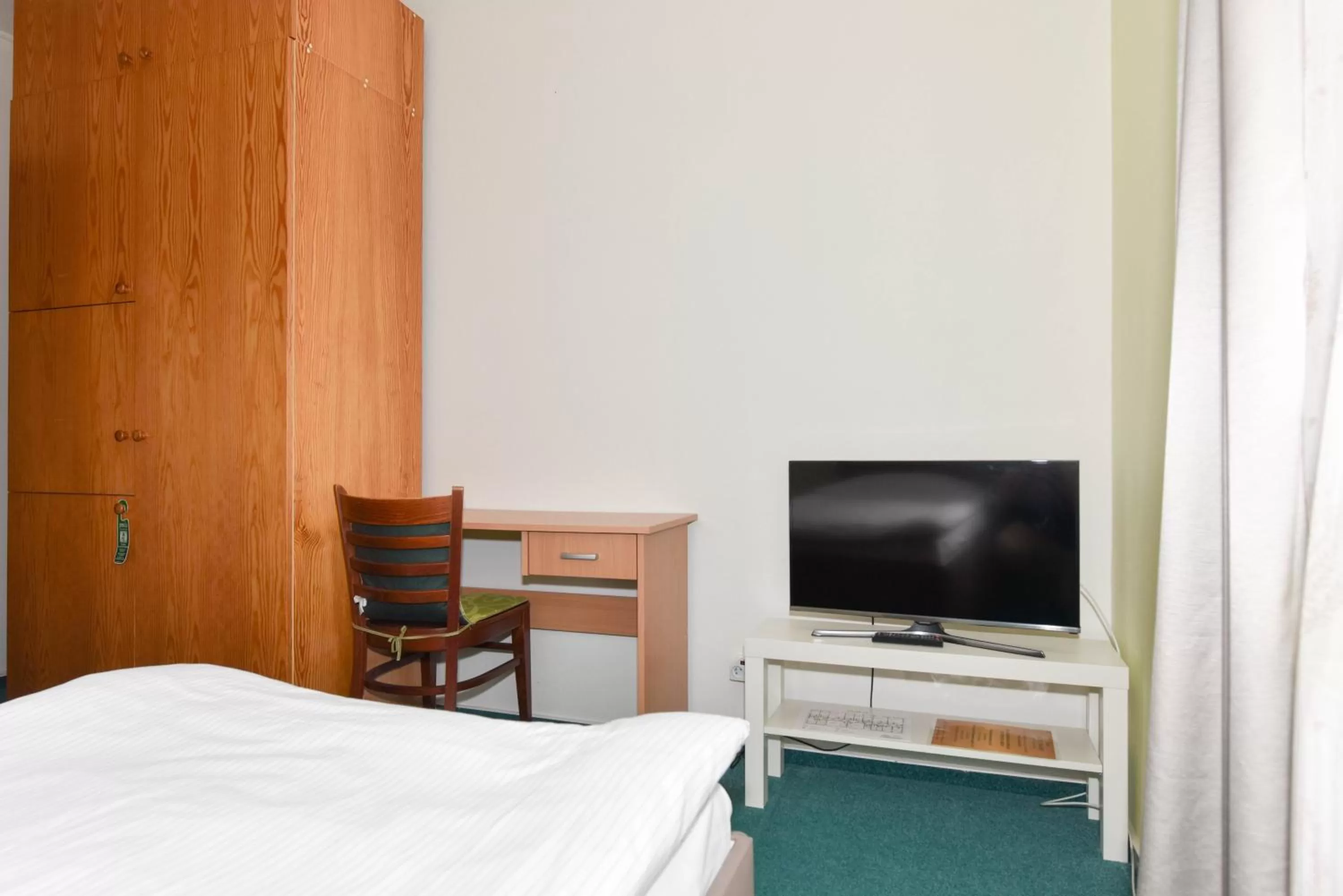 Shower, Bed in Hotel Trilobit