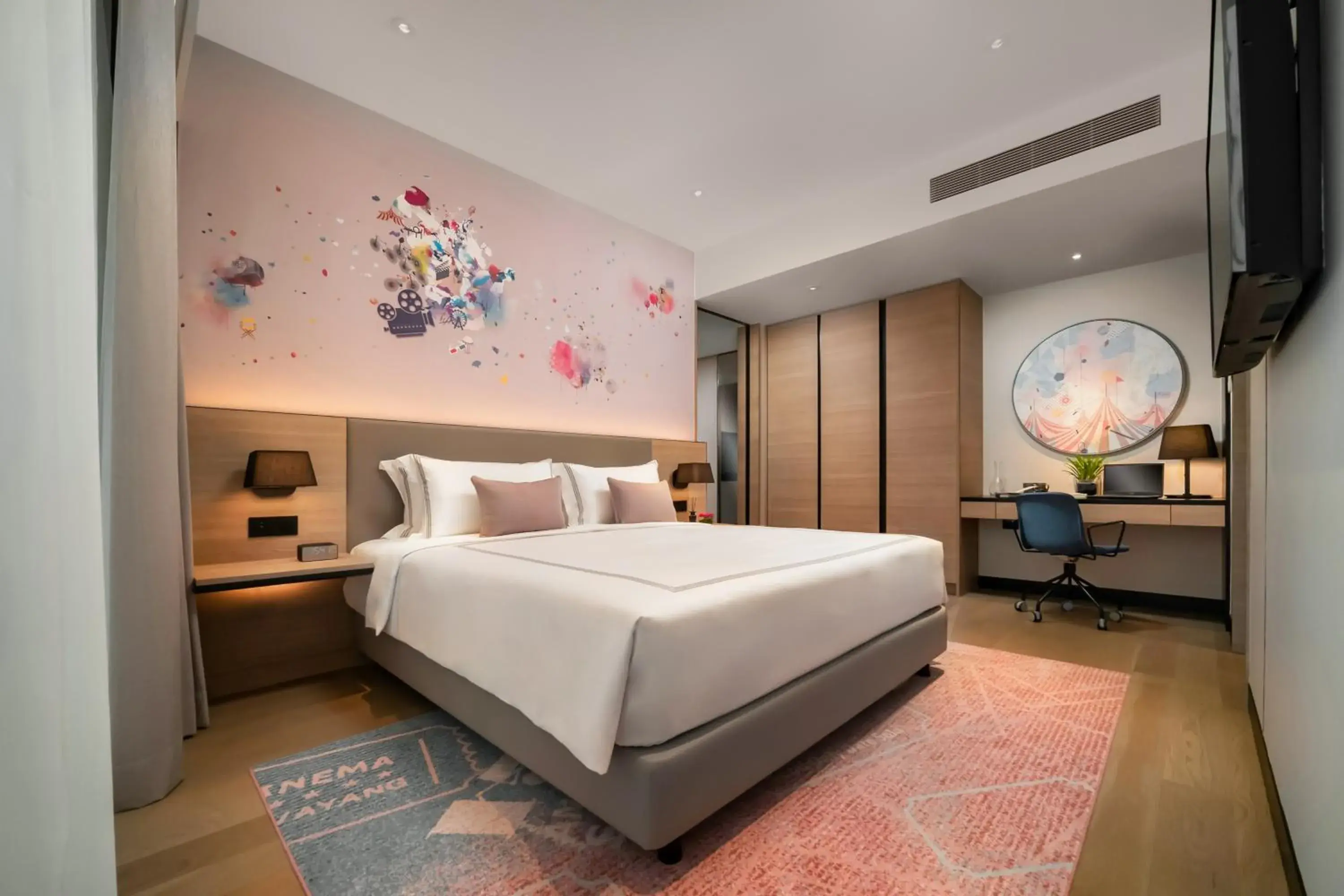 Bedroom, Bed in Capri by Fraser, Bukit Bintang