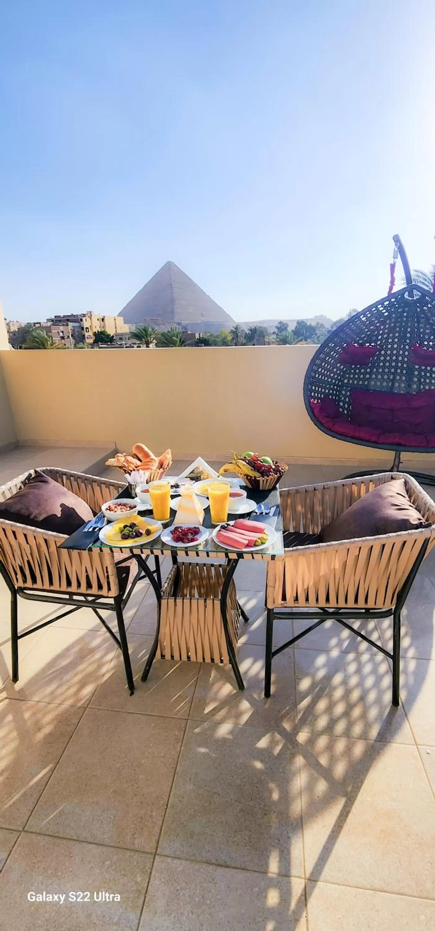 Balcony/Terrace in King Cheops Inn - Pyramid View