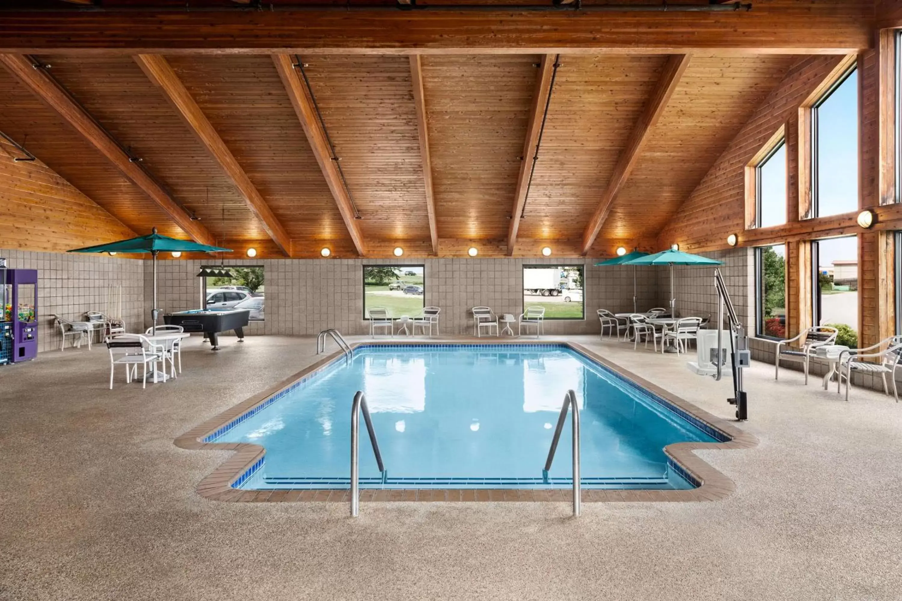 Pool view, Swimming Pool in AmericInn by Wyndham Sauk Centre