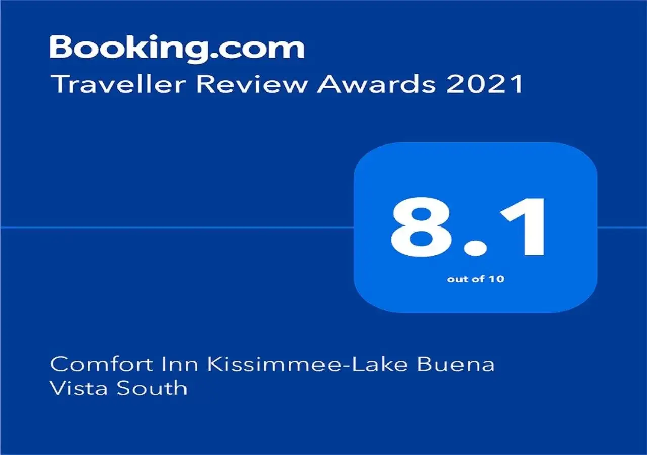 Certificate/Award, Logo/Certificate/Sign/Award in Comfort Inn Kissimmee-Lake Buena Vista South