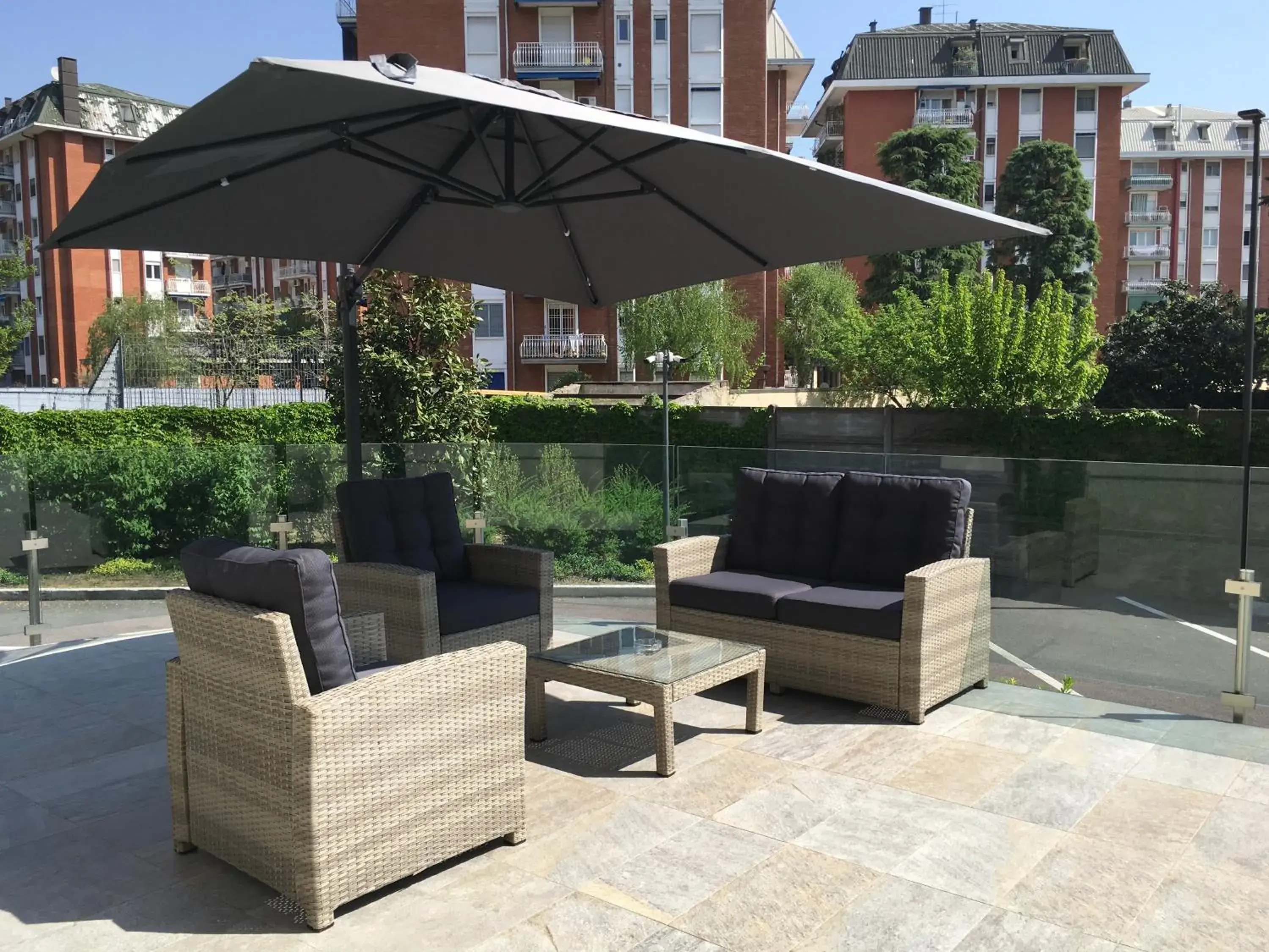 Patio in Hotel Forum