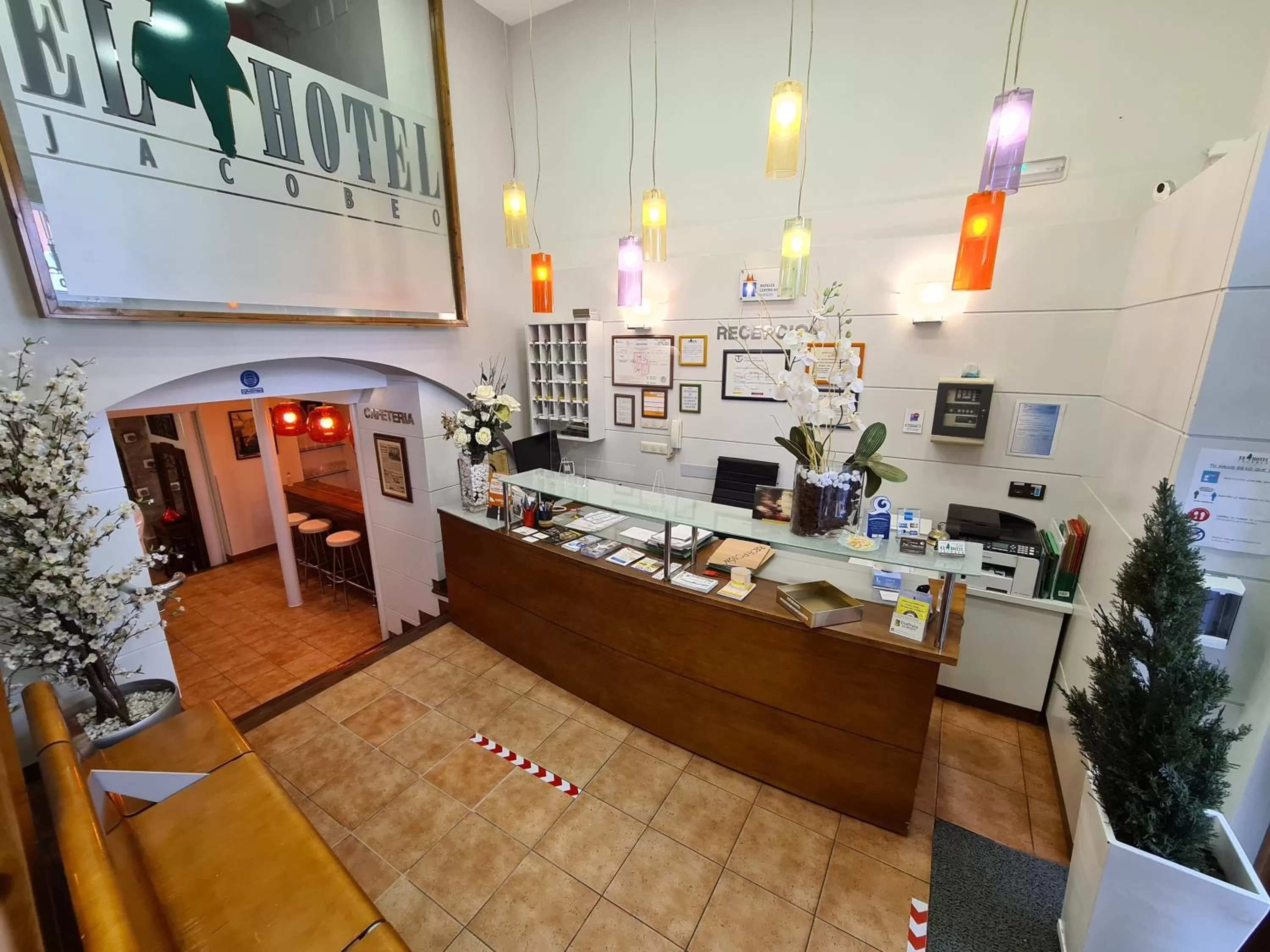 Lobby or reception in Hotel Jacobeo