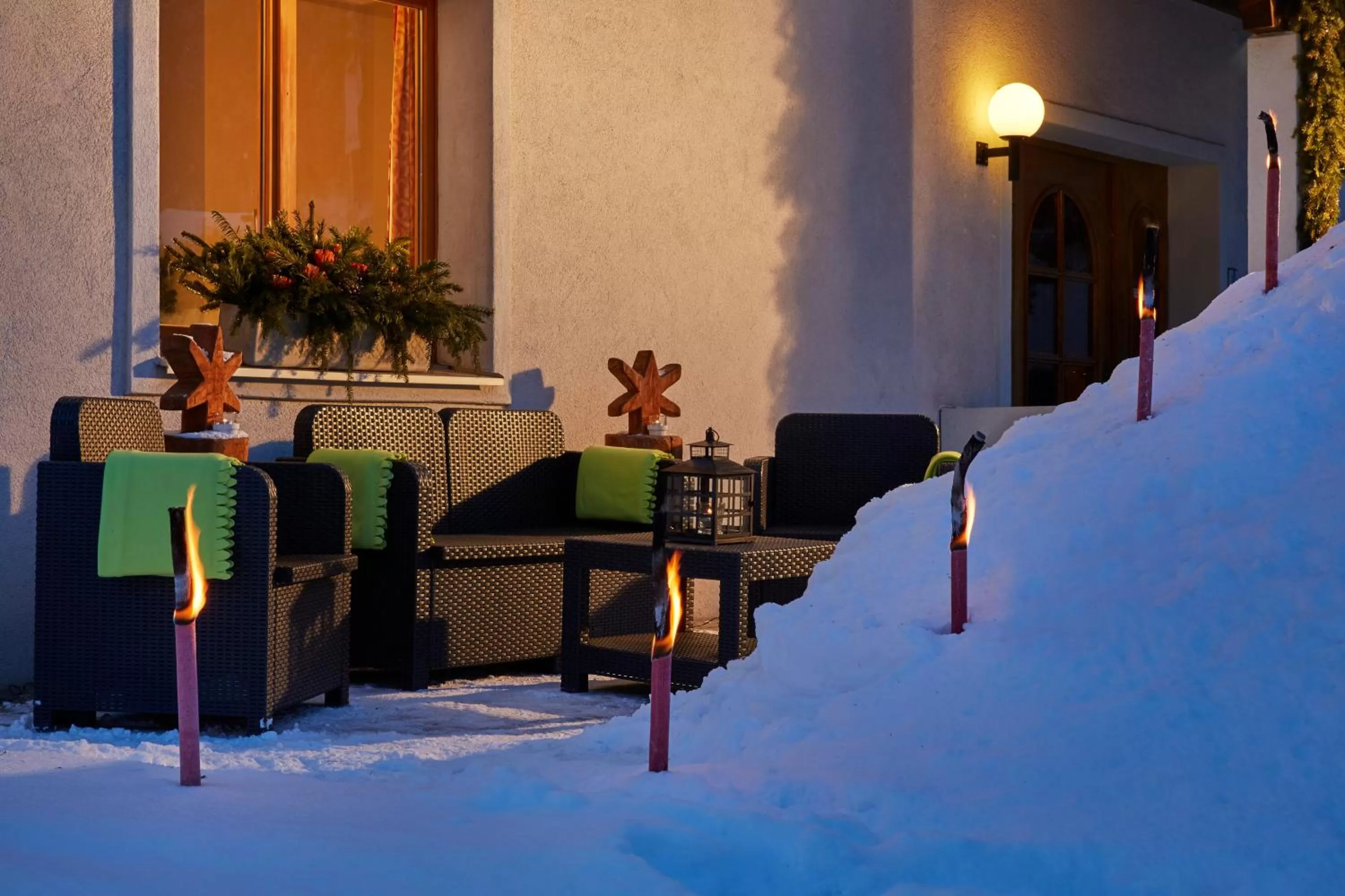 Balcony/Terrace in Hotel Sonnwendhof Engelberg