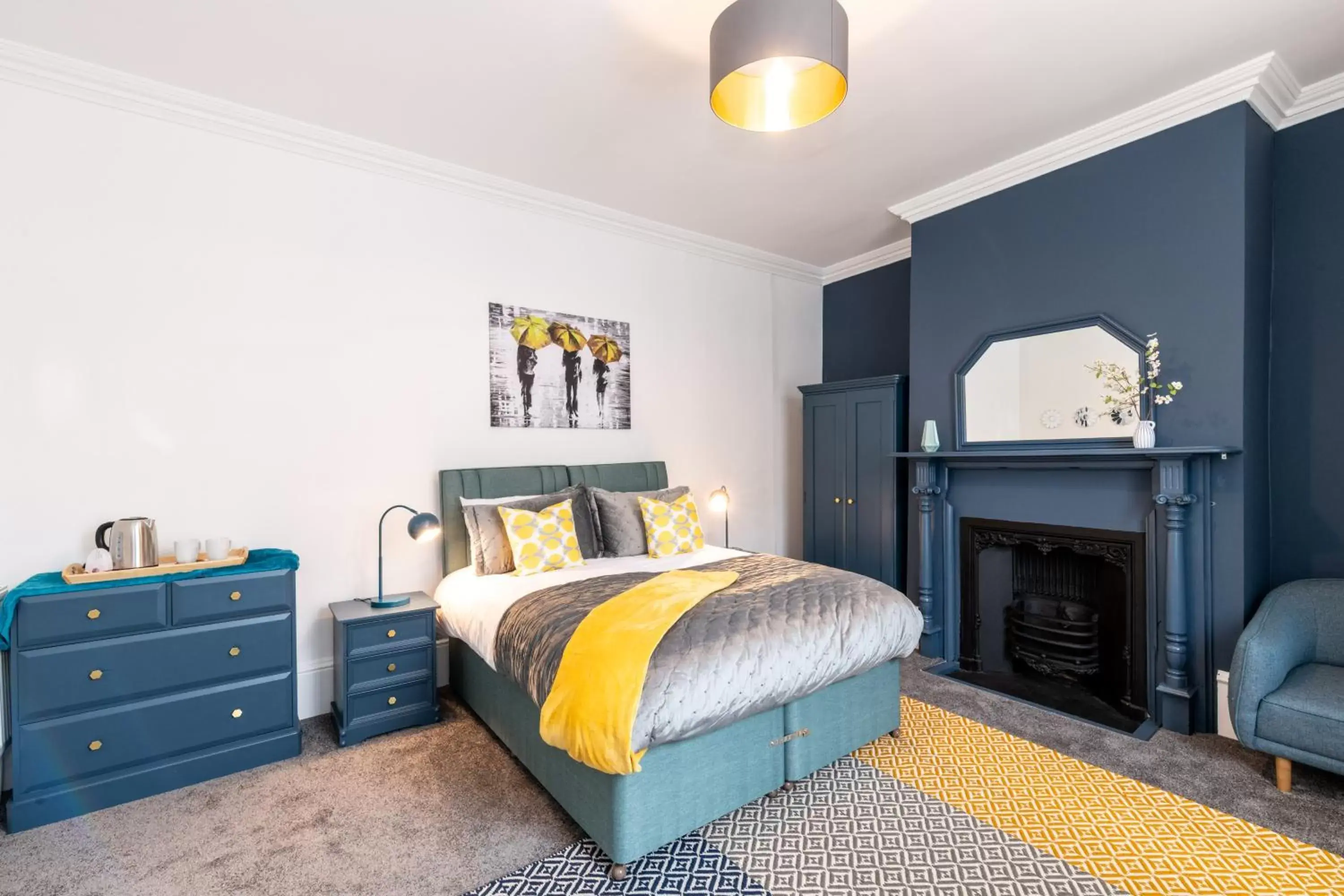 Bedroom, Bed in BrickSage Rooms, King's Lynn South Gate