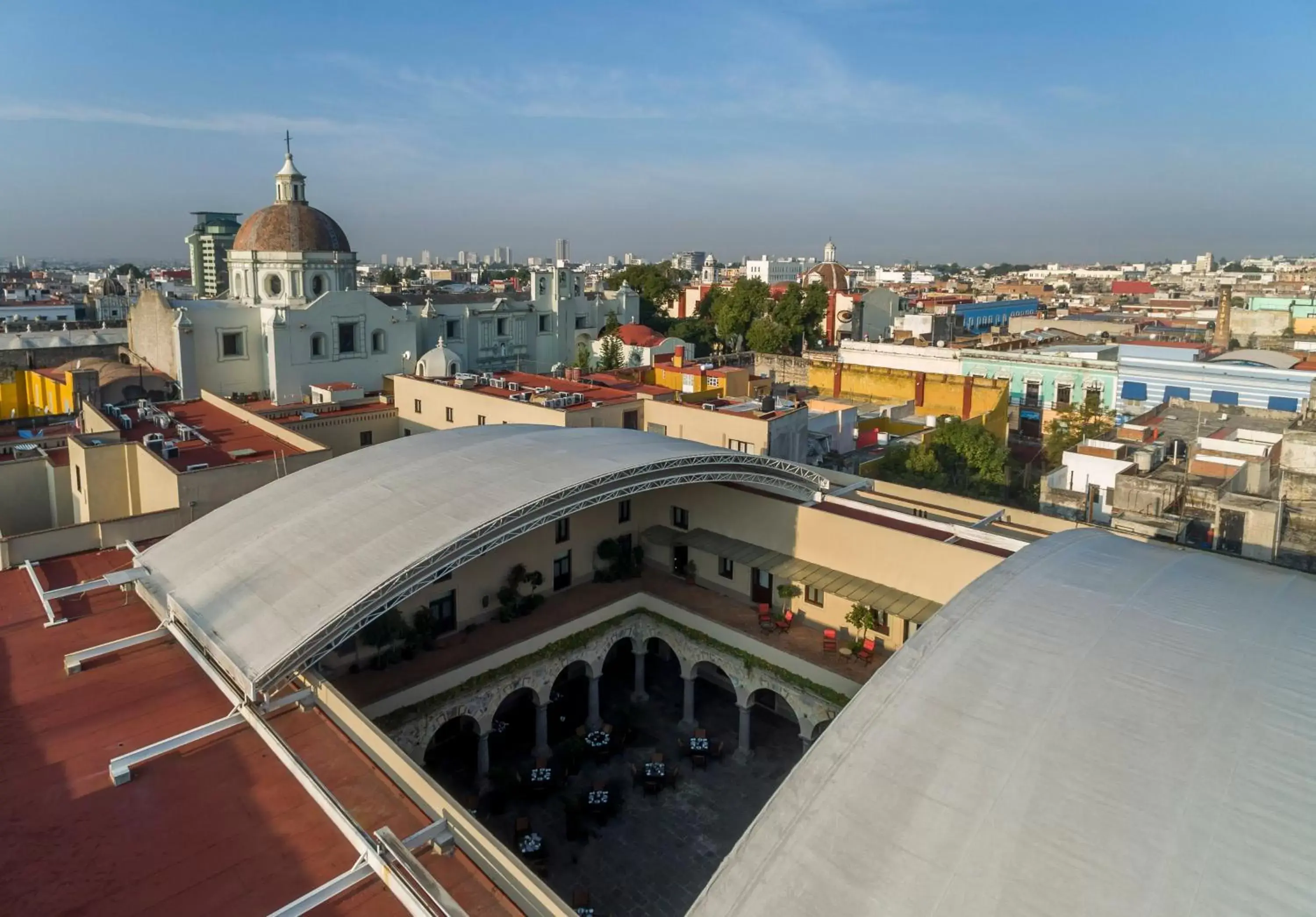 Bird's eye view in Quinta Real Puebla